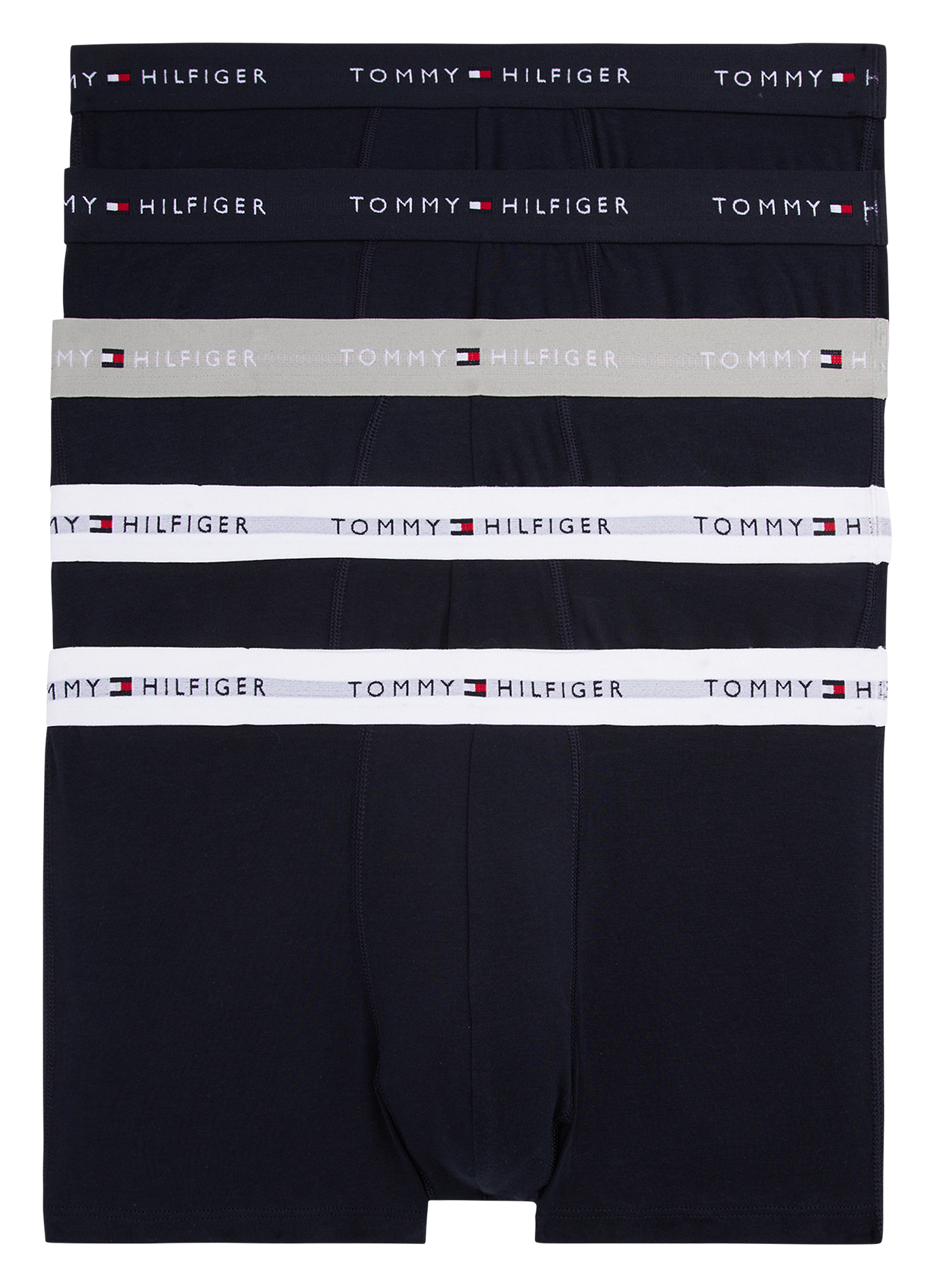 Pack of 5 cotton-blend trunks TOMMY HILFIGER Silver