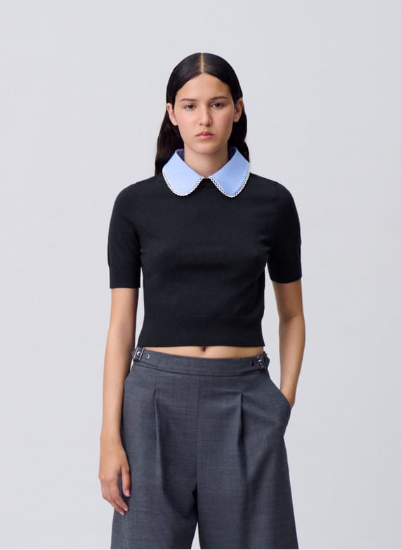 Claudie Pierlot T-shirt basique - blanc Claudie Pierlot T-shirt basique - blanc