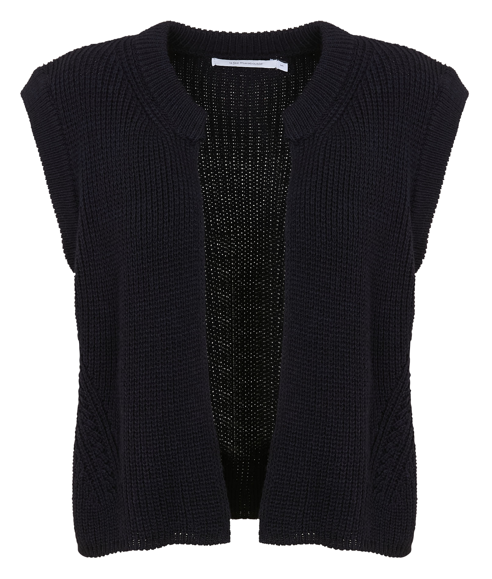 Round-neck cardigan LA FEE MARABOUTEE Blue