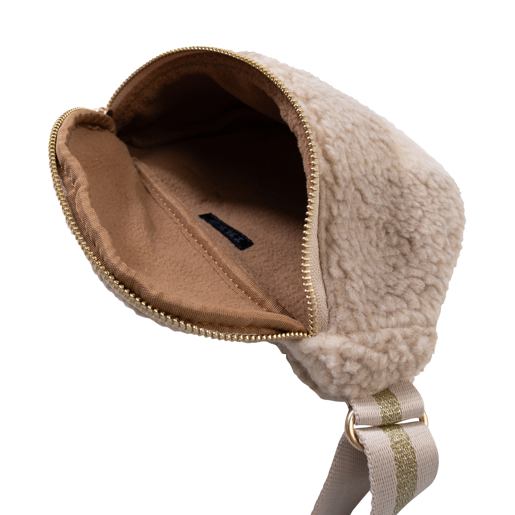 Sac banane en coton à carreaux IKKS JUNIOR Beige