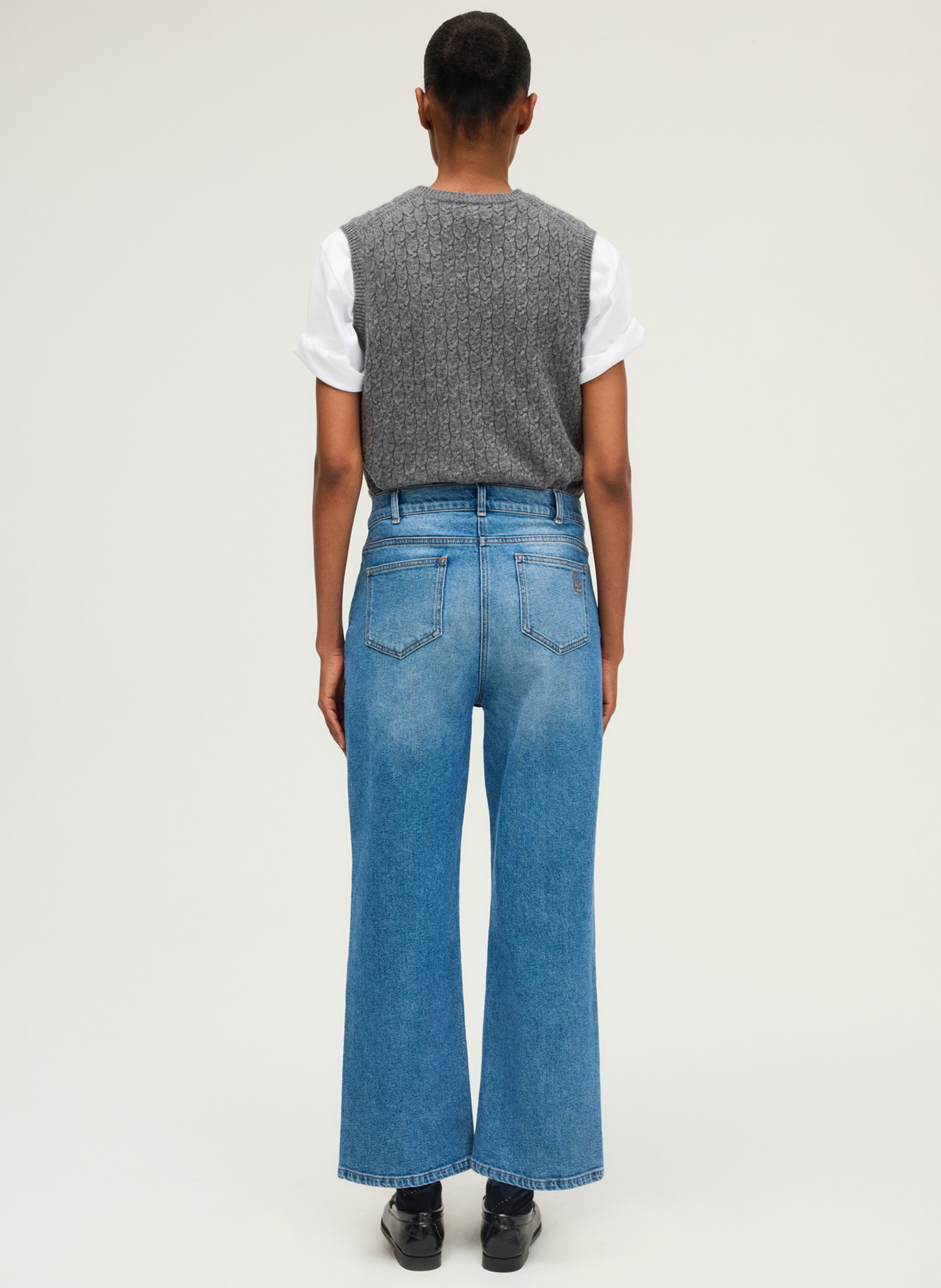 Faded straight jeans PABLO Blue