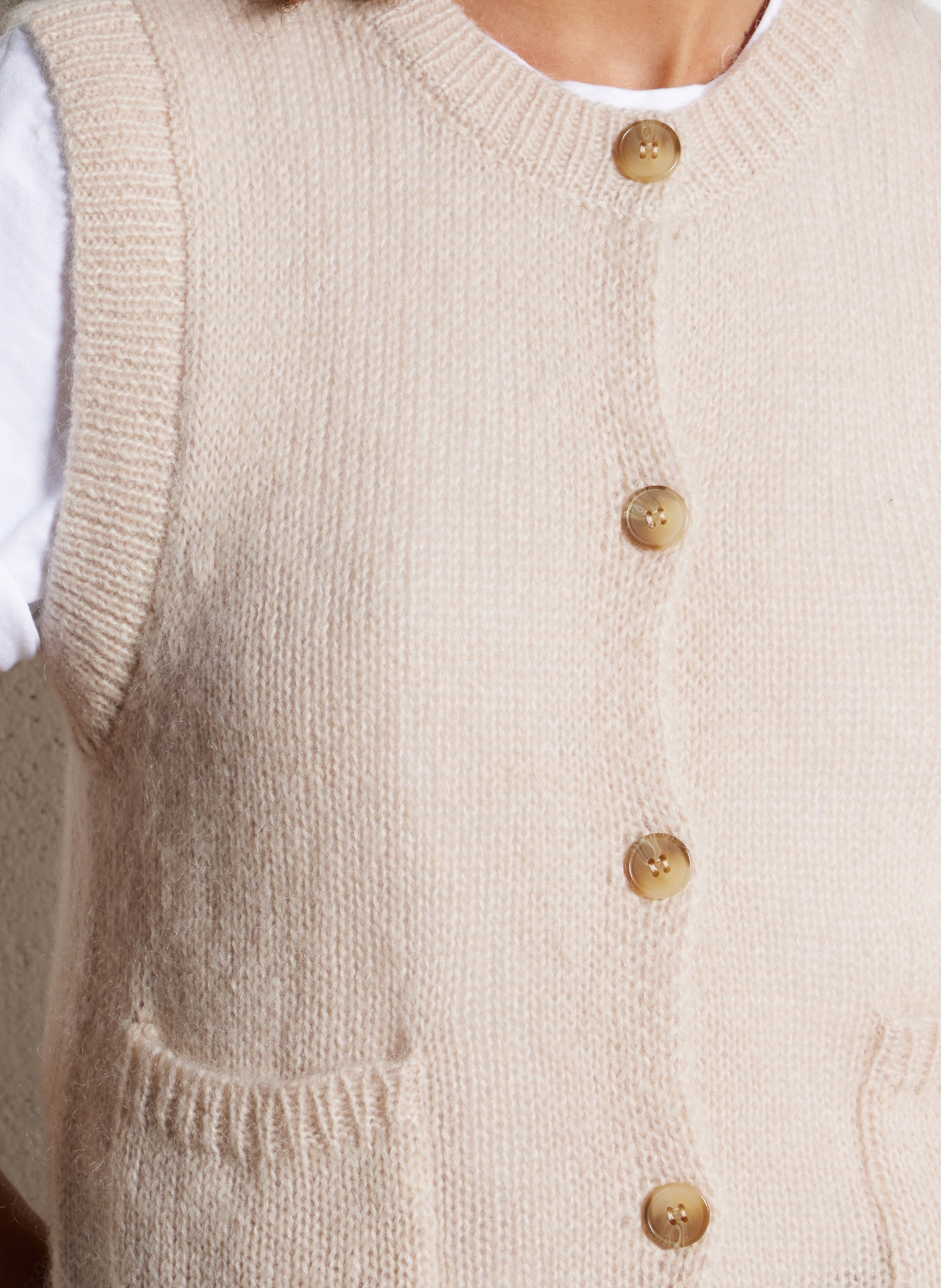 Alpaca wool sweater BELLA JONES White