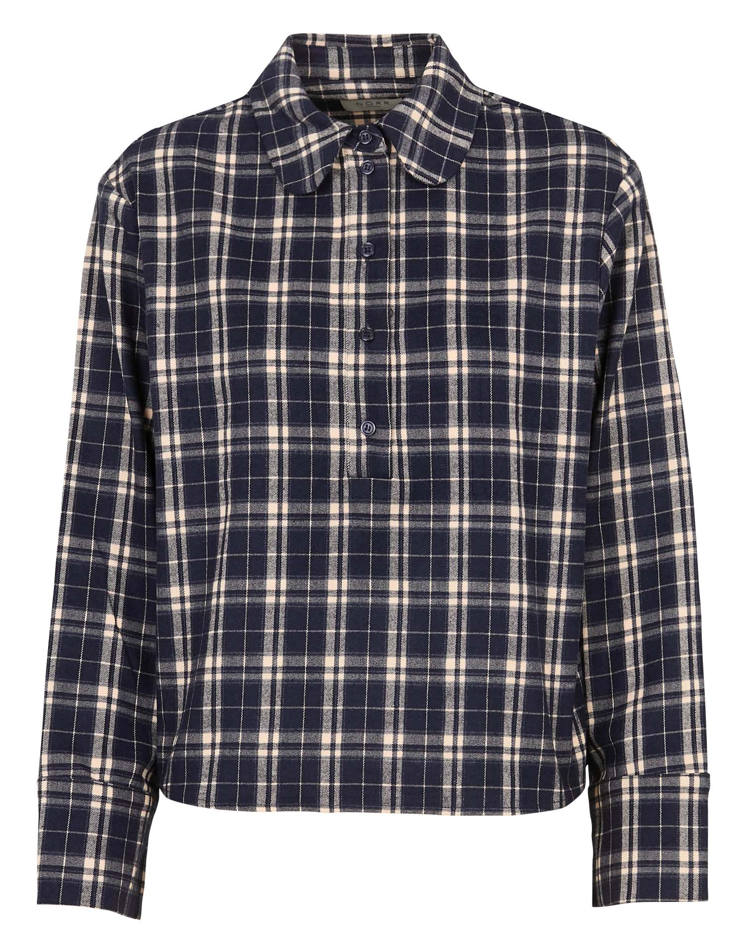 Blouse with classic collar NORR Blue