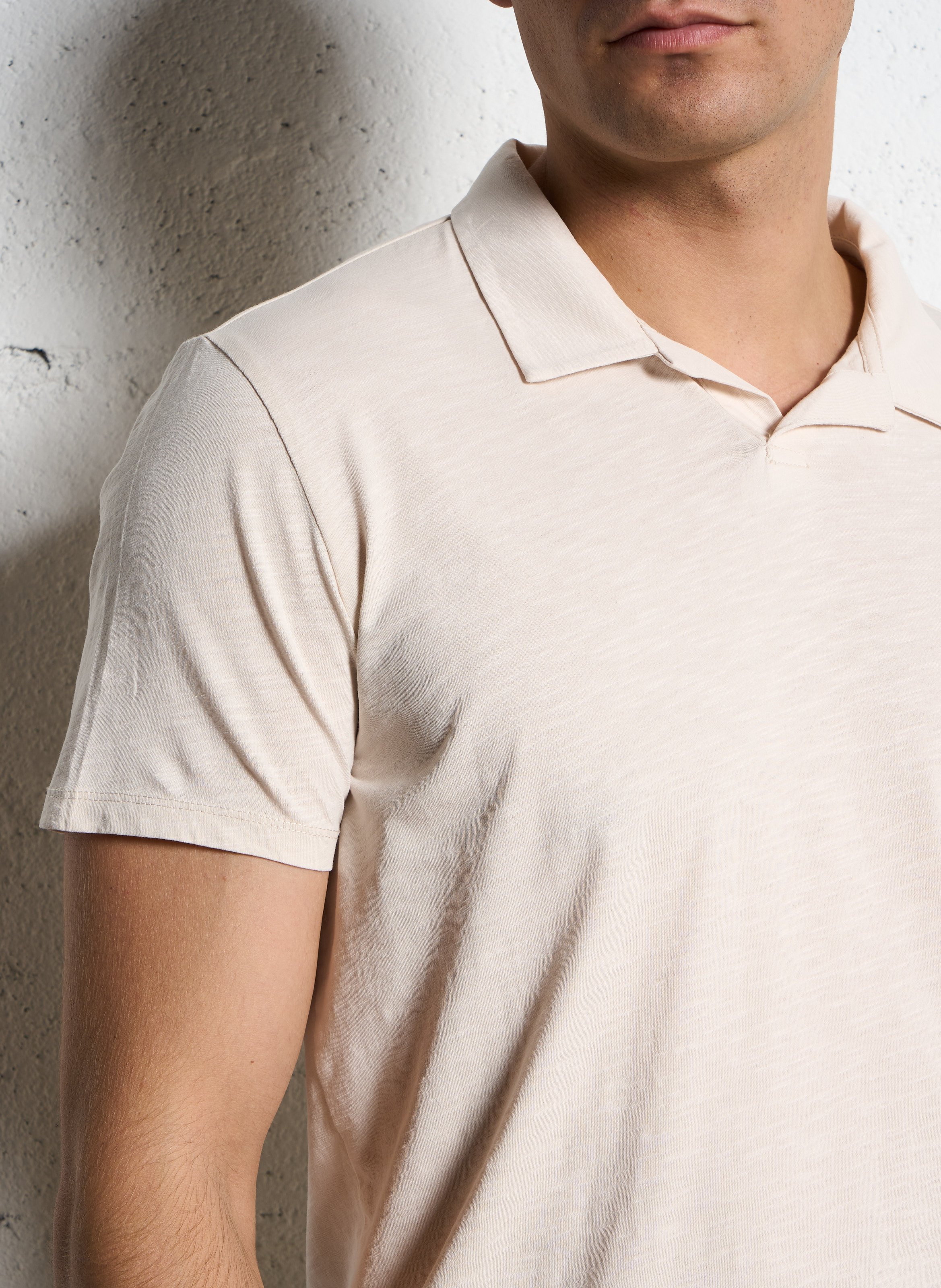 Polo manches courtes uni IKKS Blanc