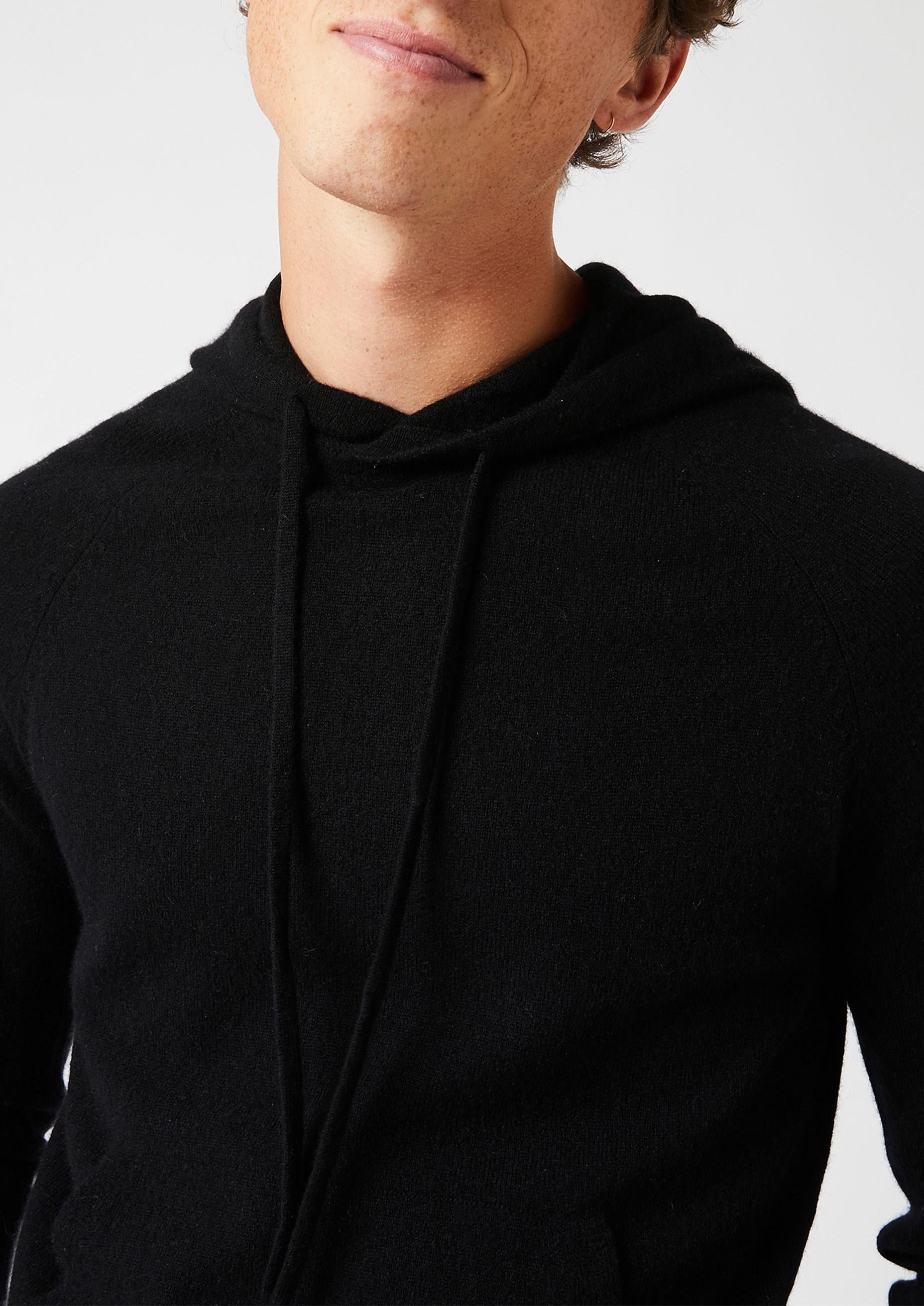 Pull à capuche en cachemire 2 fils RODIER Noir