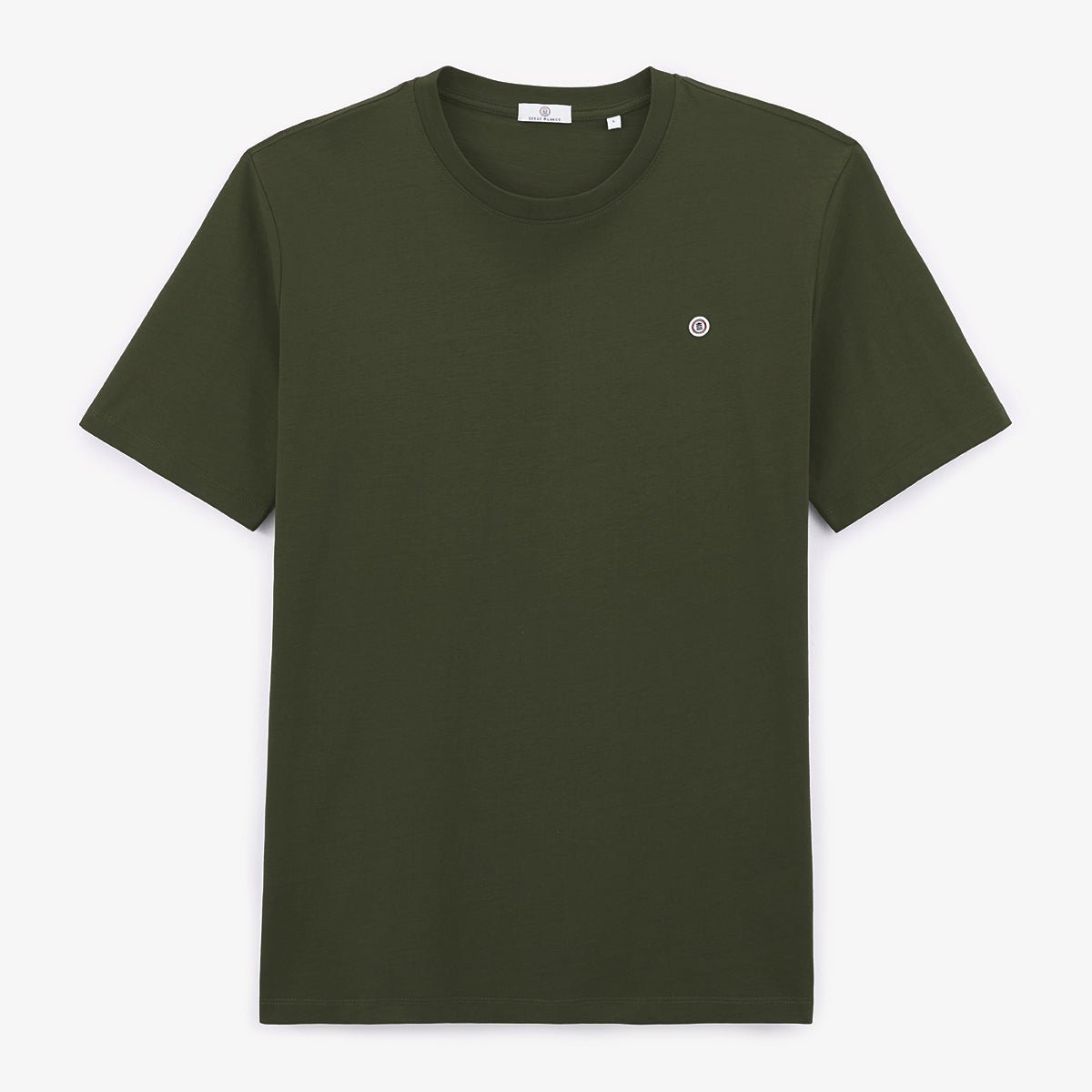 Short-sleeved cotton printed T-shirt SERGE BLANCO Green