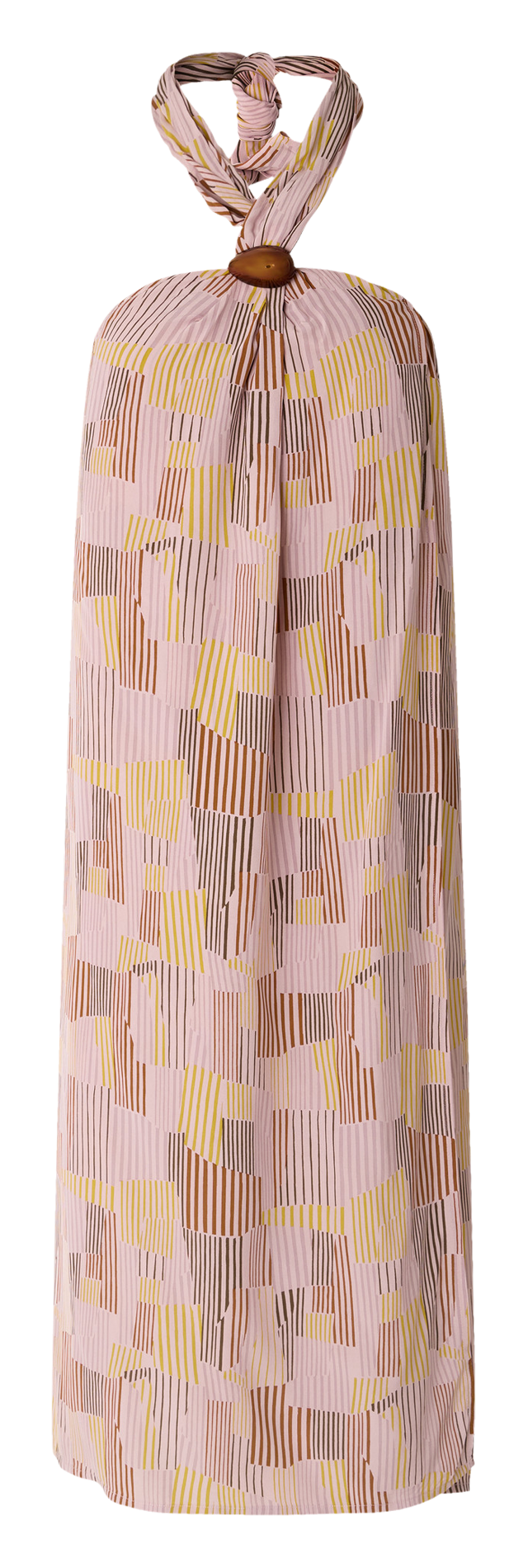 Robe à bretelles croisées esprit foulard SESSUN Mehrfarbig