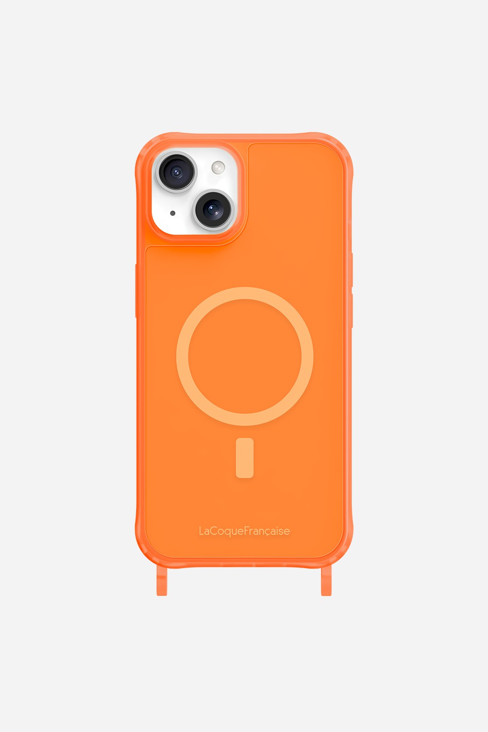 Coque de téléphone magsafe avec anneaux pour iphone 15 LA COQUE FRANCAISE Orange