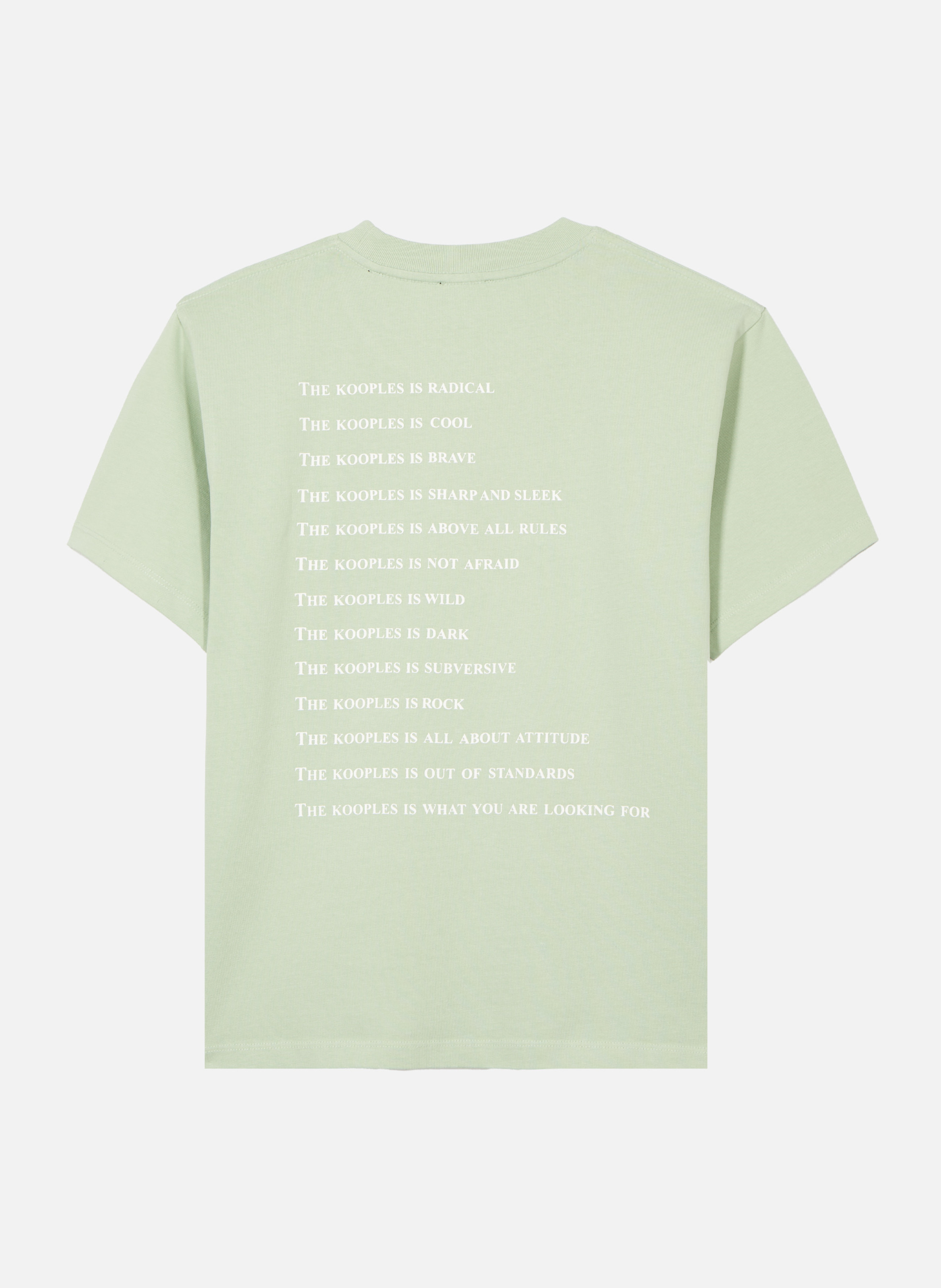 T-shirt with rhinestones Green