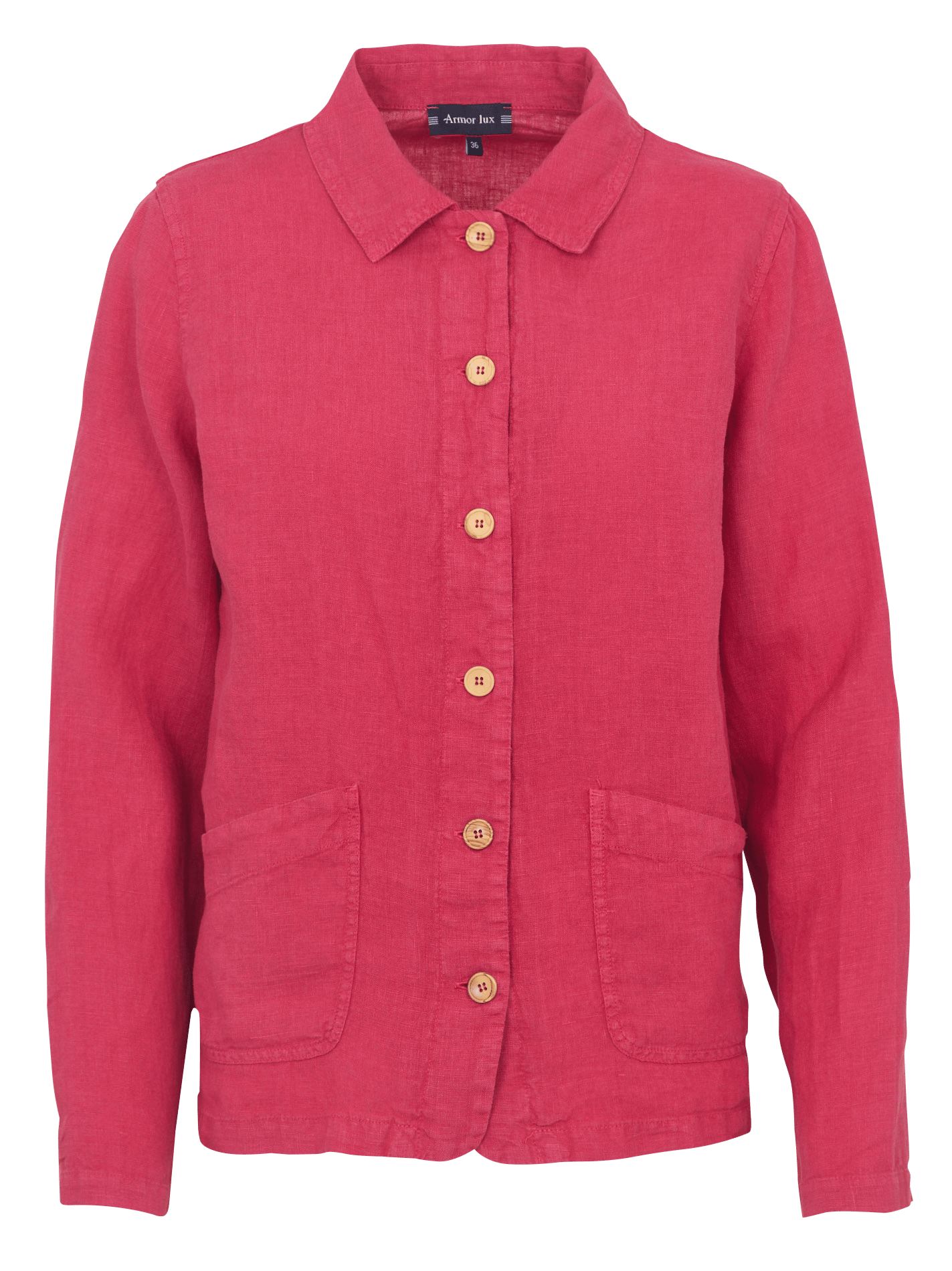 Straight linen shirt ARMOR LUX Pink