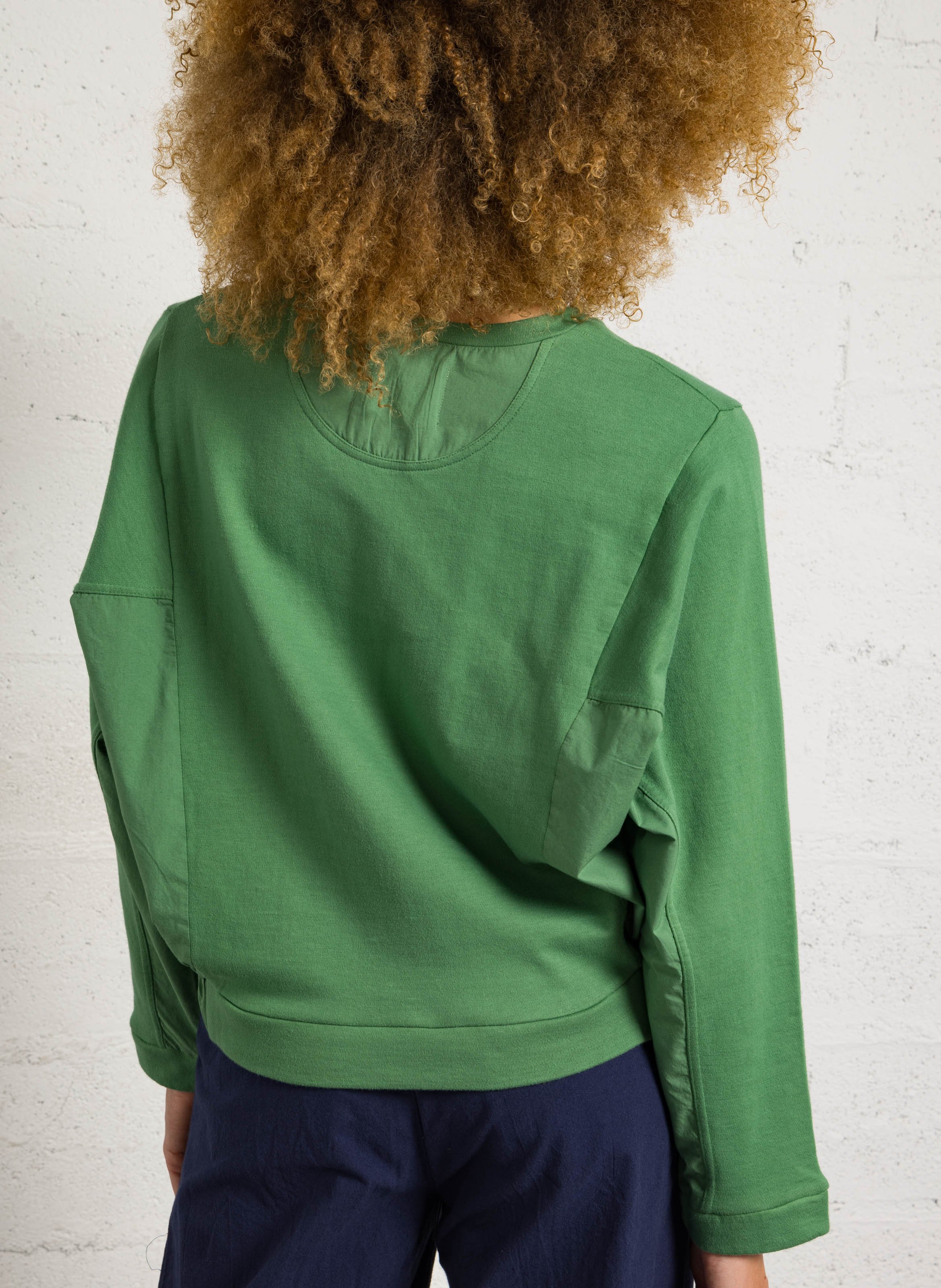 Sweat oversize en coton bio mélangé LEON & HARPER Vert