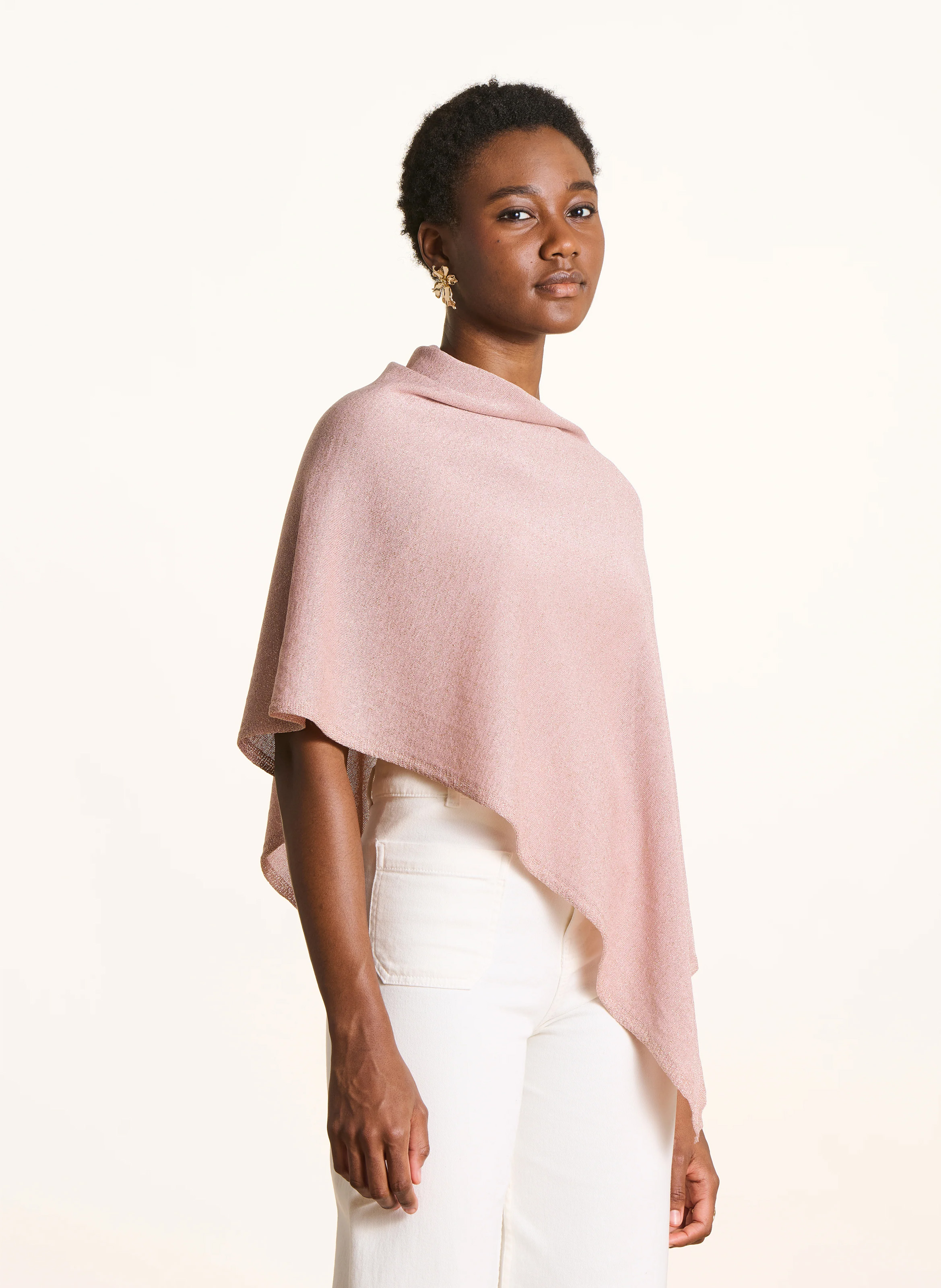 Iridescent poncho LA FEE MARABOUTEE