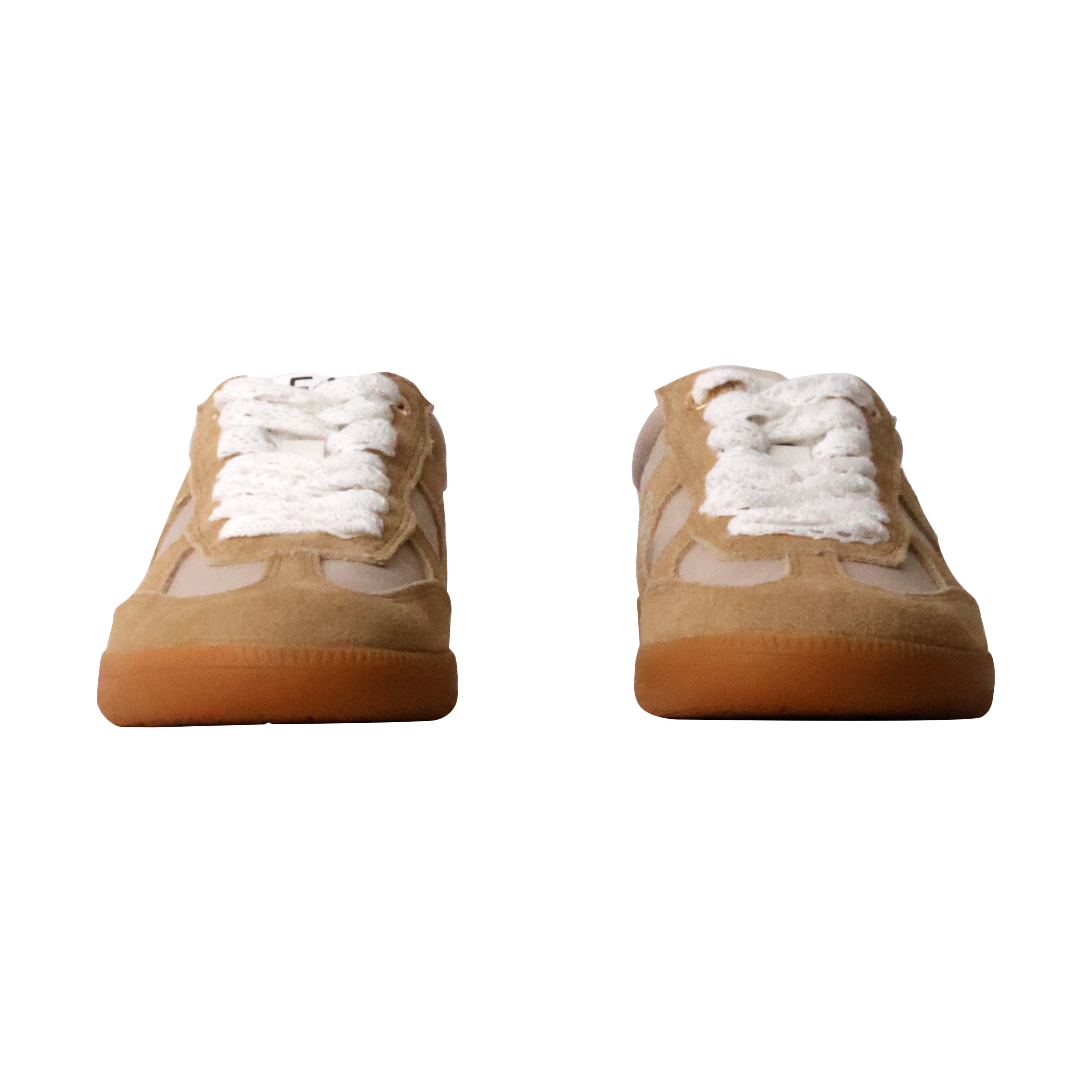 Cherry leather basket EMILIE KARSTON Beige