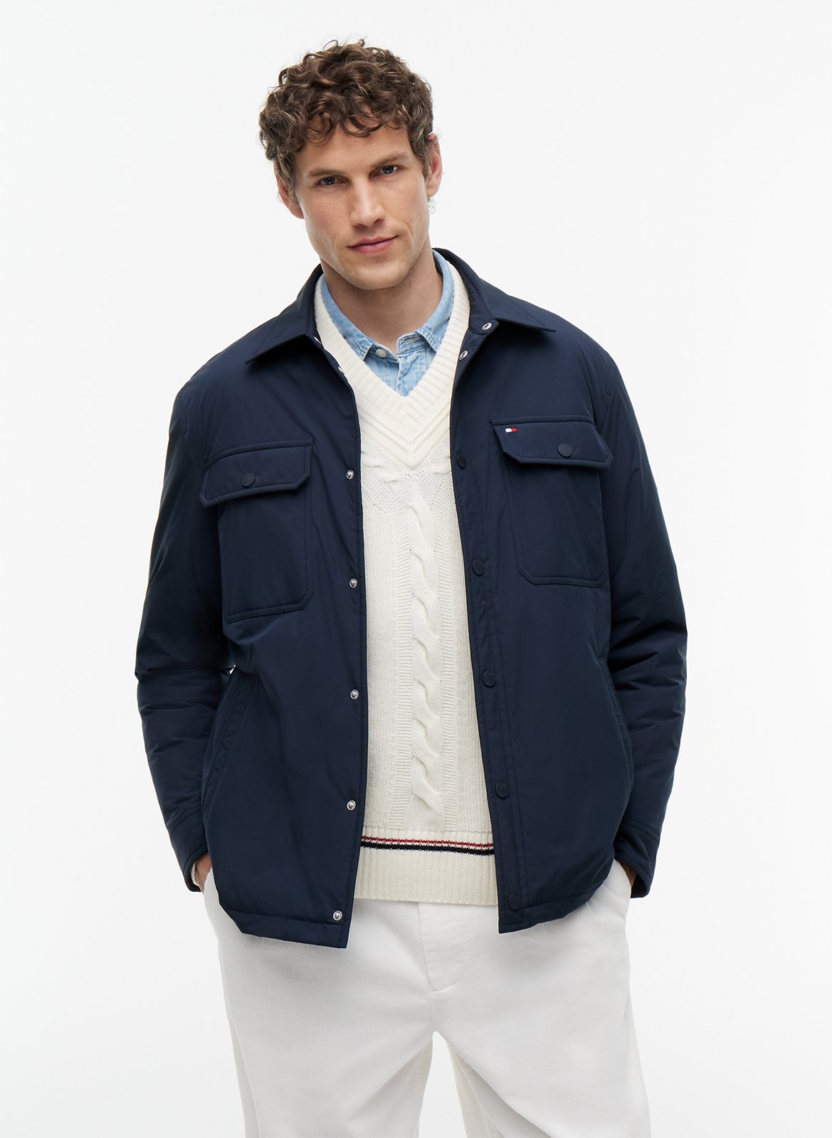 Veste col classique TOMMY HILFIGER Bleu