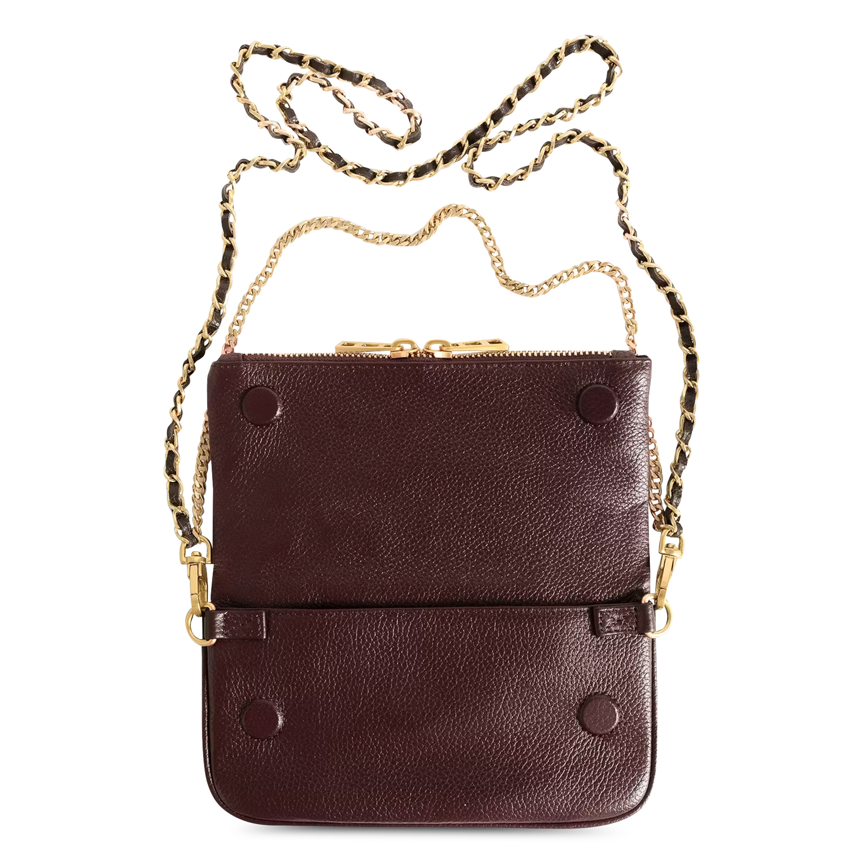 Pochette à rabat bandoulière en cuir ZADIG&VOLTAIRE Violet