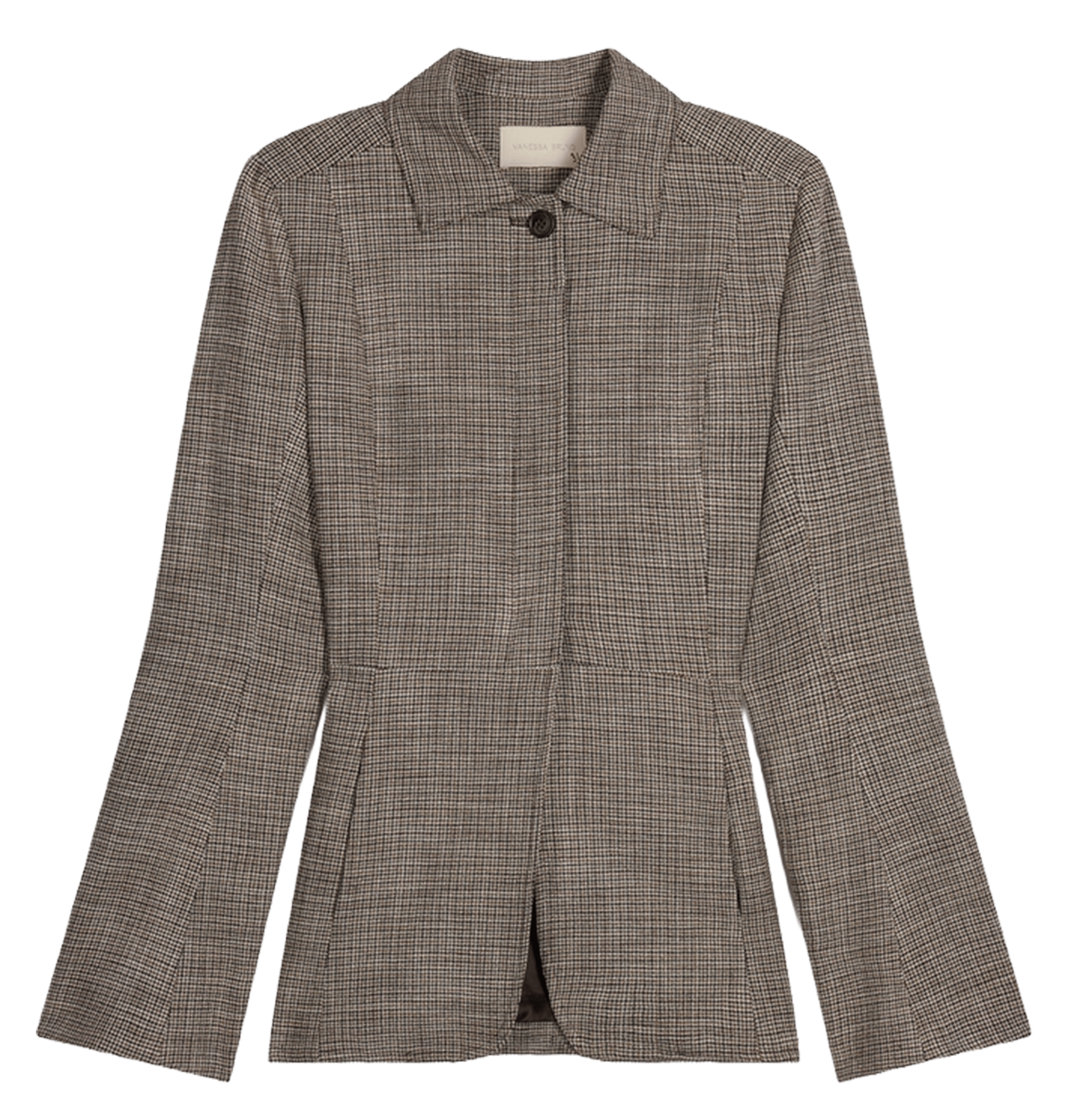 Patterned fitted jacket VANESSA BRUNO Brown