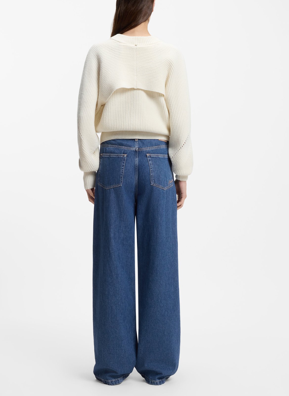 Jean droit en coton BOSS Blue
