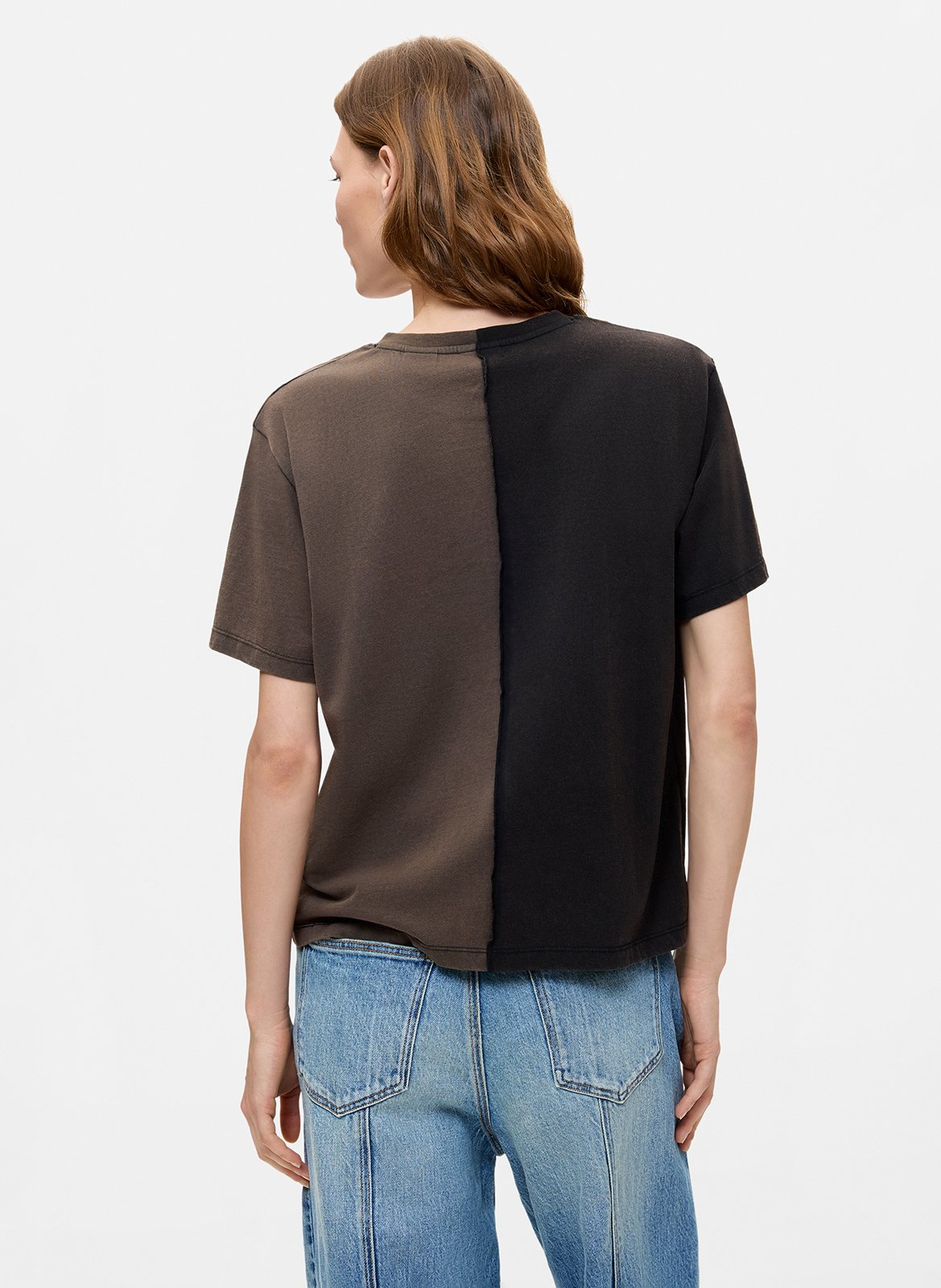 Loose-fit printed cotton T-shirt DESIGUAL Black