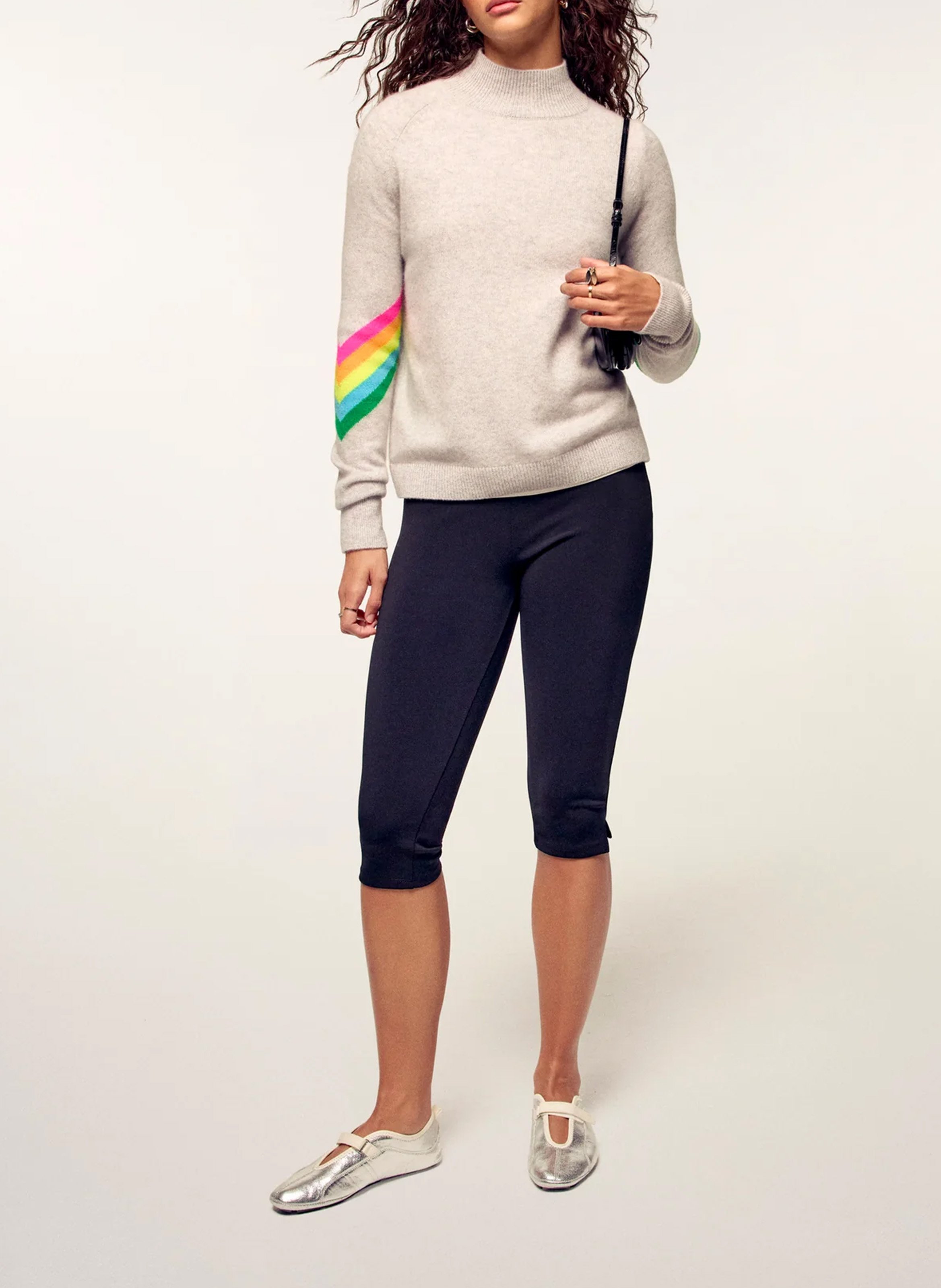 Pull droit en cachemire FROM FUTURE Gris