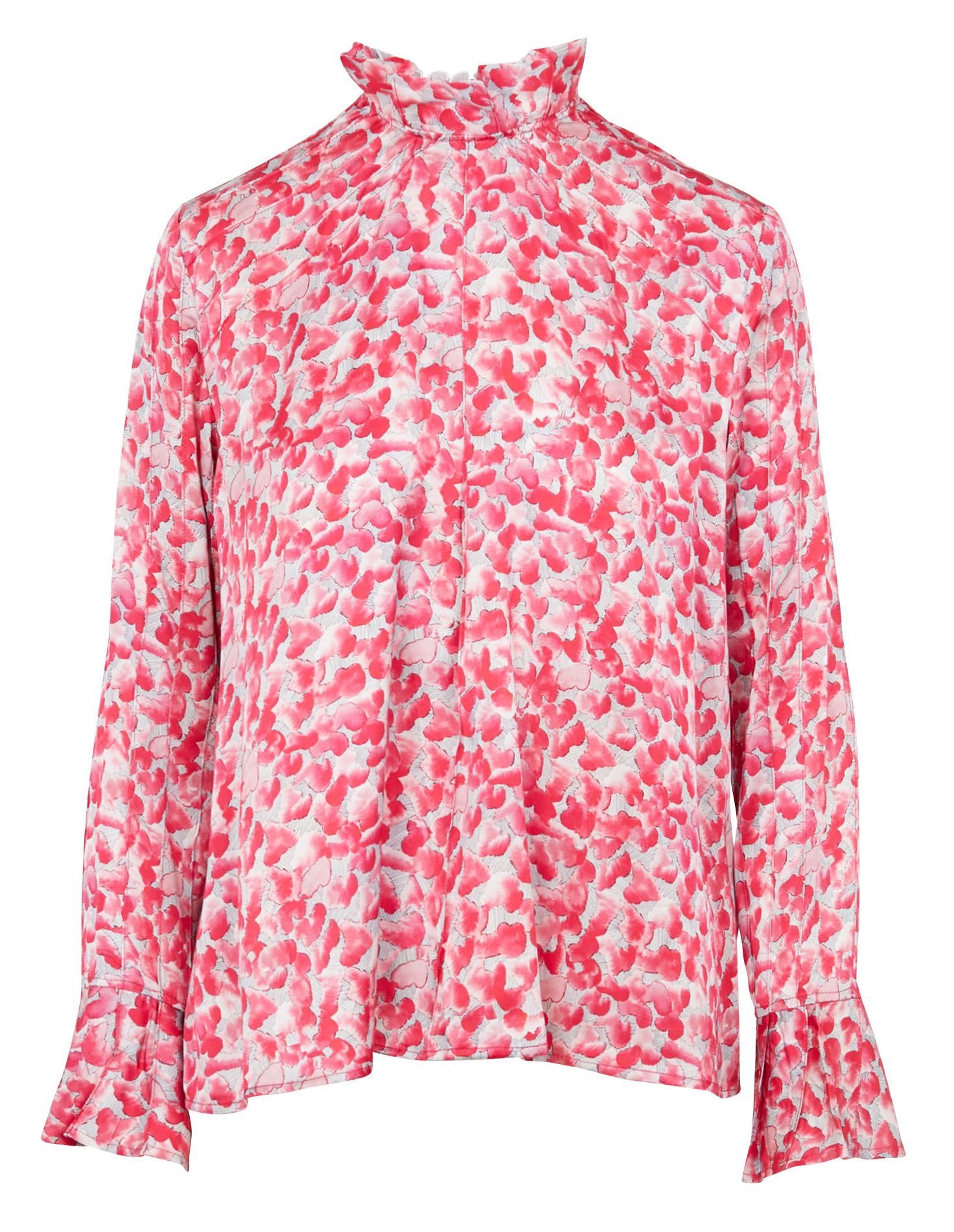 Printed high-neck blouse HEIMSTONE Pink