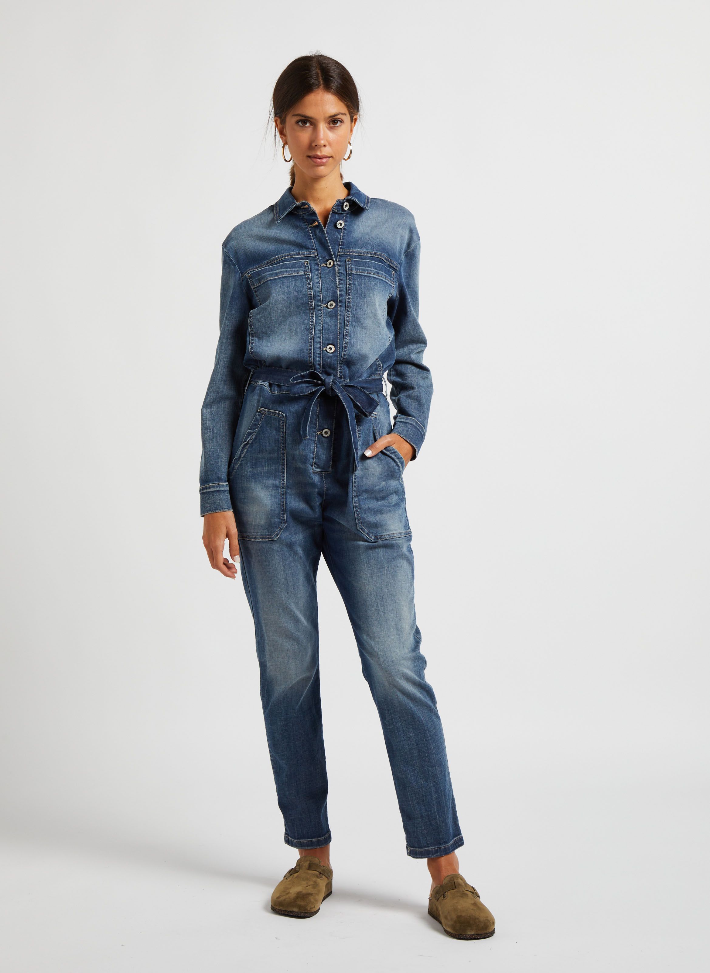 Jeans hotsell jumpsuit lang