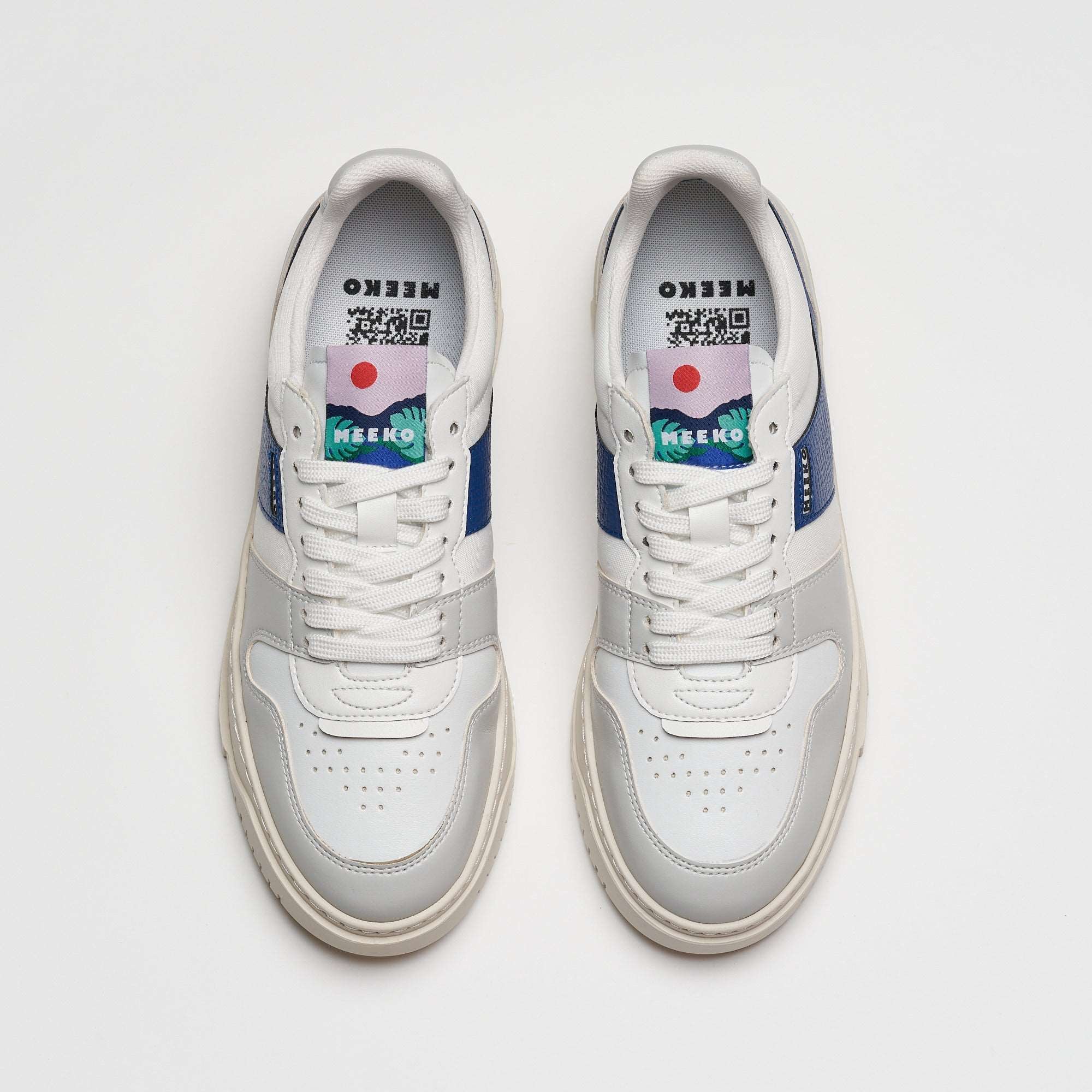 Eco-friendly low-top sneakers MEEKO Blue