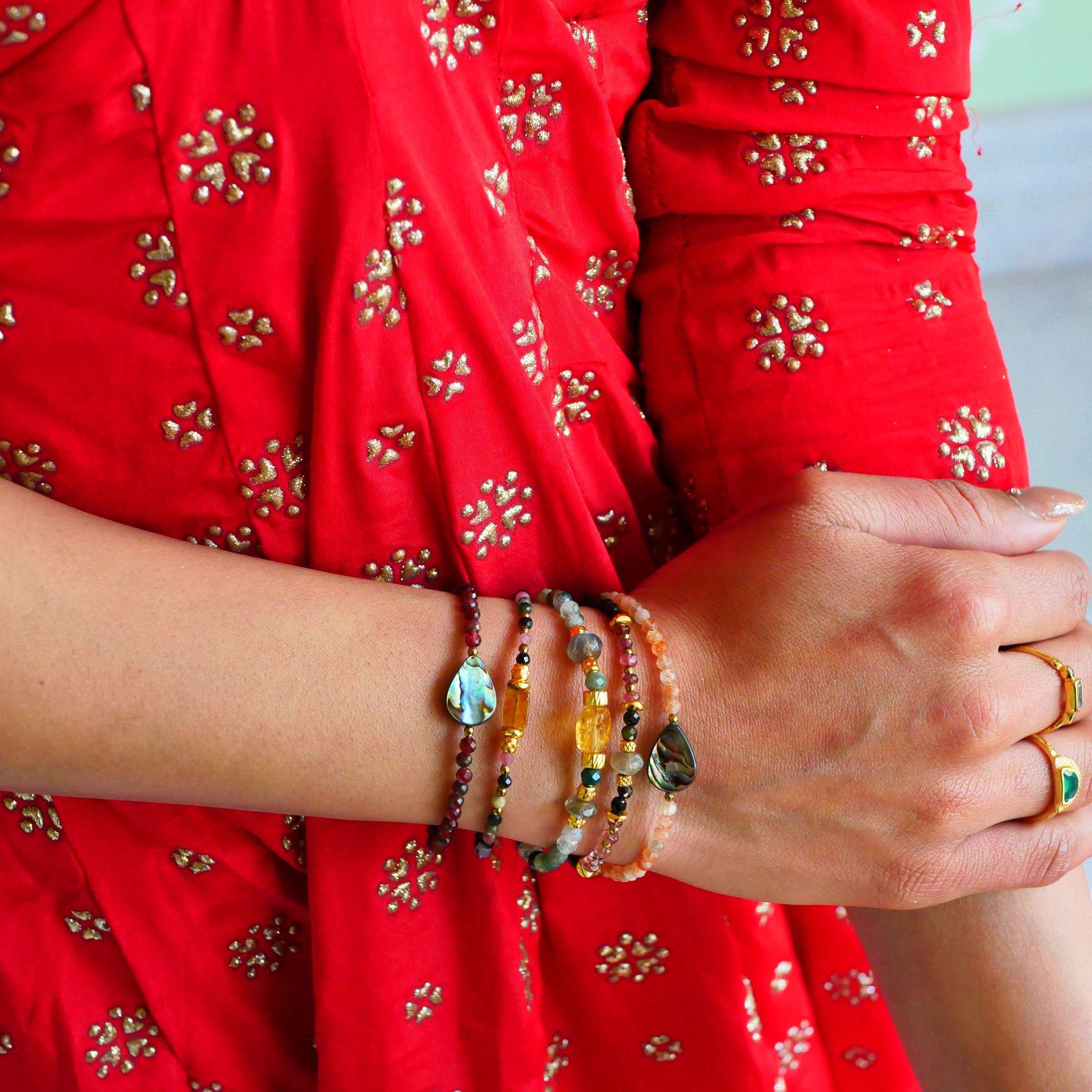 Citrine bracelet GINANDGER Multicolored