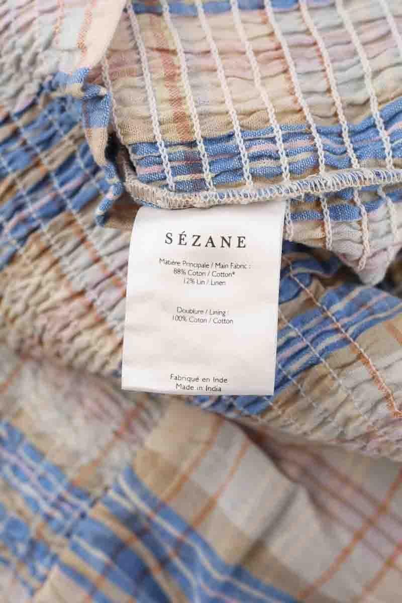 Cotton dress SEZANE - Seconde main Beige