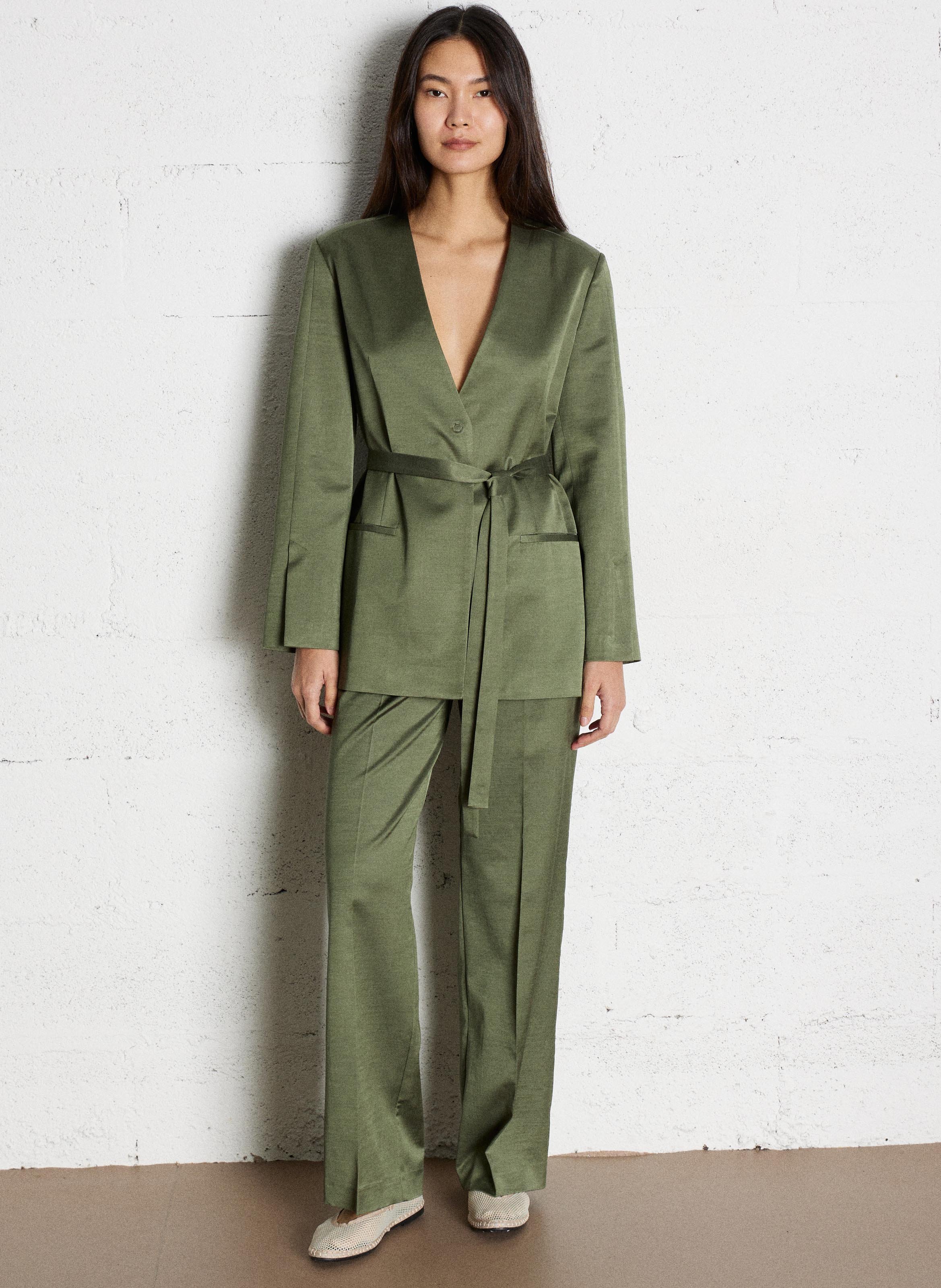 Cotton-blend bucket hat Green