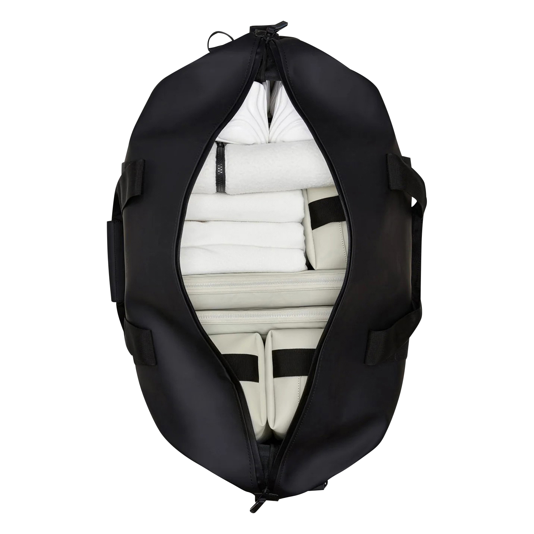 Faux-leather weekend bag RAINS Green