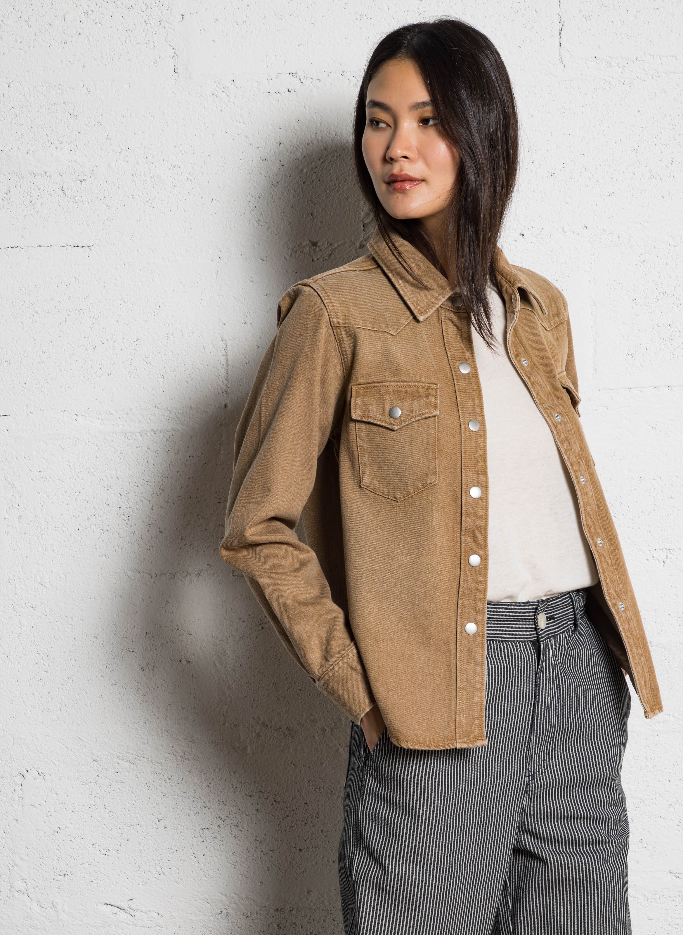 Short-sleeved cashmere sweater Beige