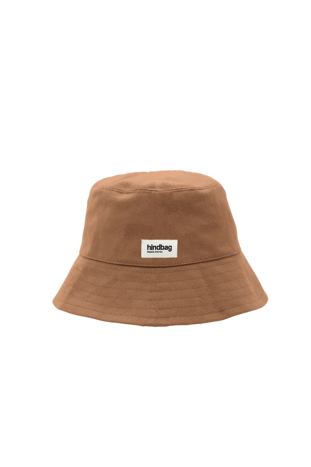 Cotton bucket hat HINDBAG Brown