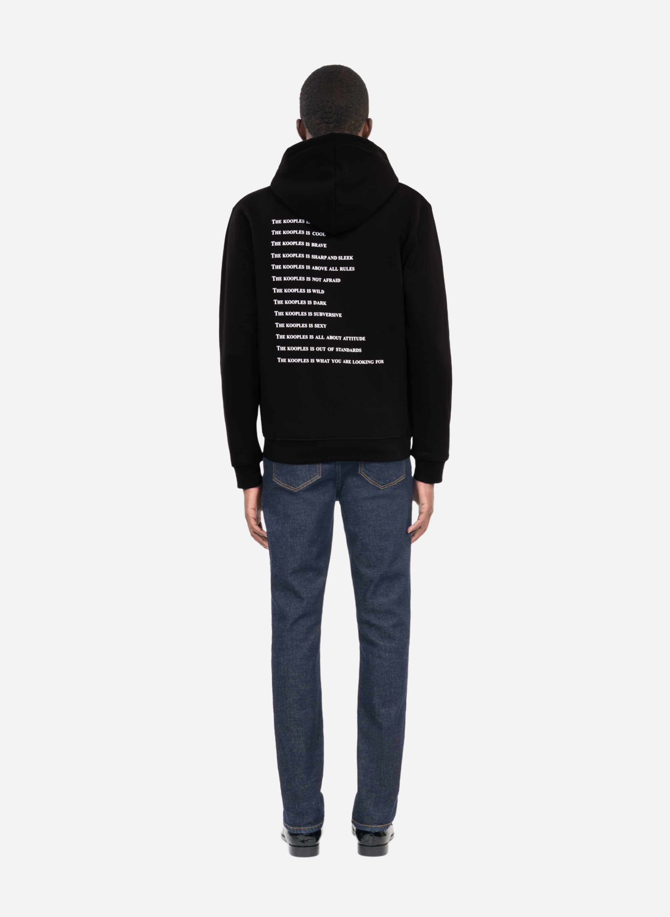 Zip-up hoodie sweatshirt THE KOOPLES Black