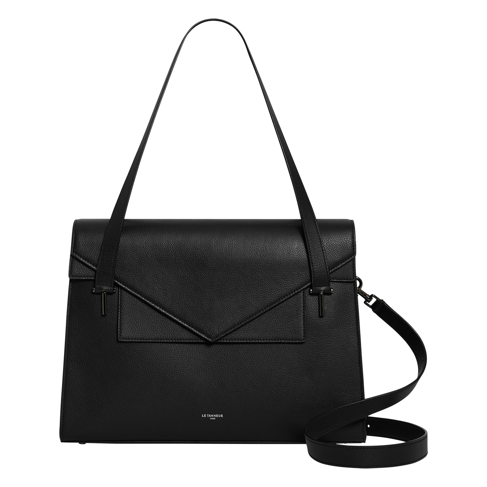 Leather document holder LE TANNEUR Black