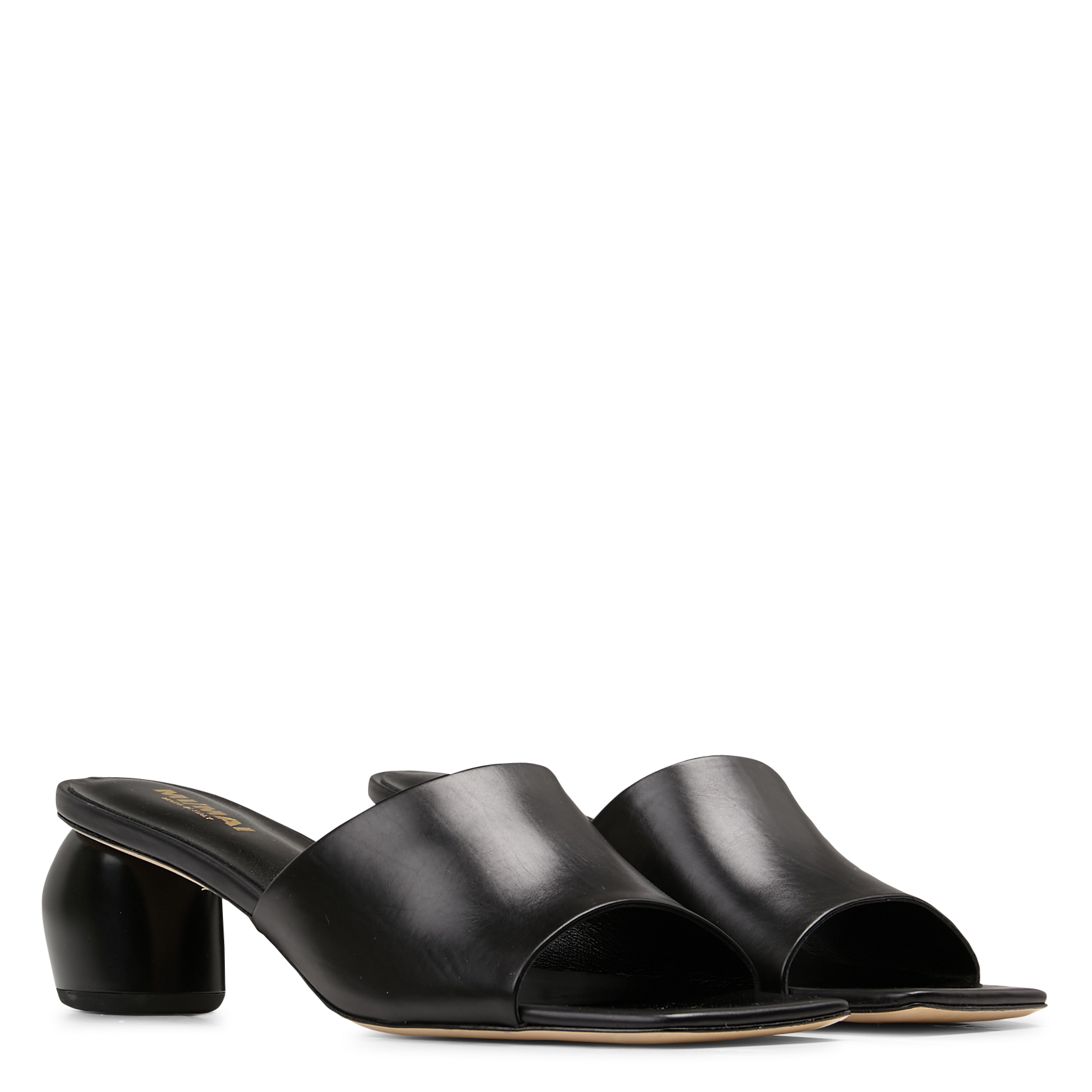 Sandales hautes en cuir MI/MAI Noir