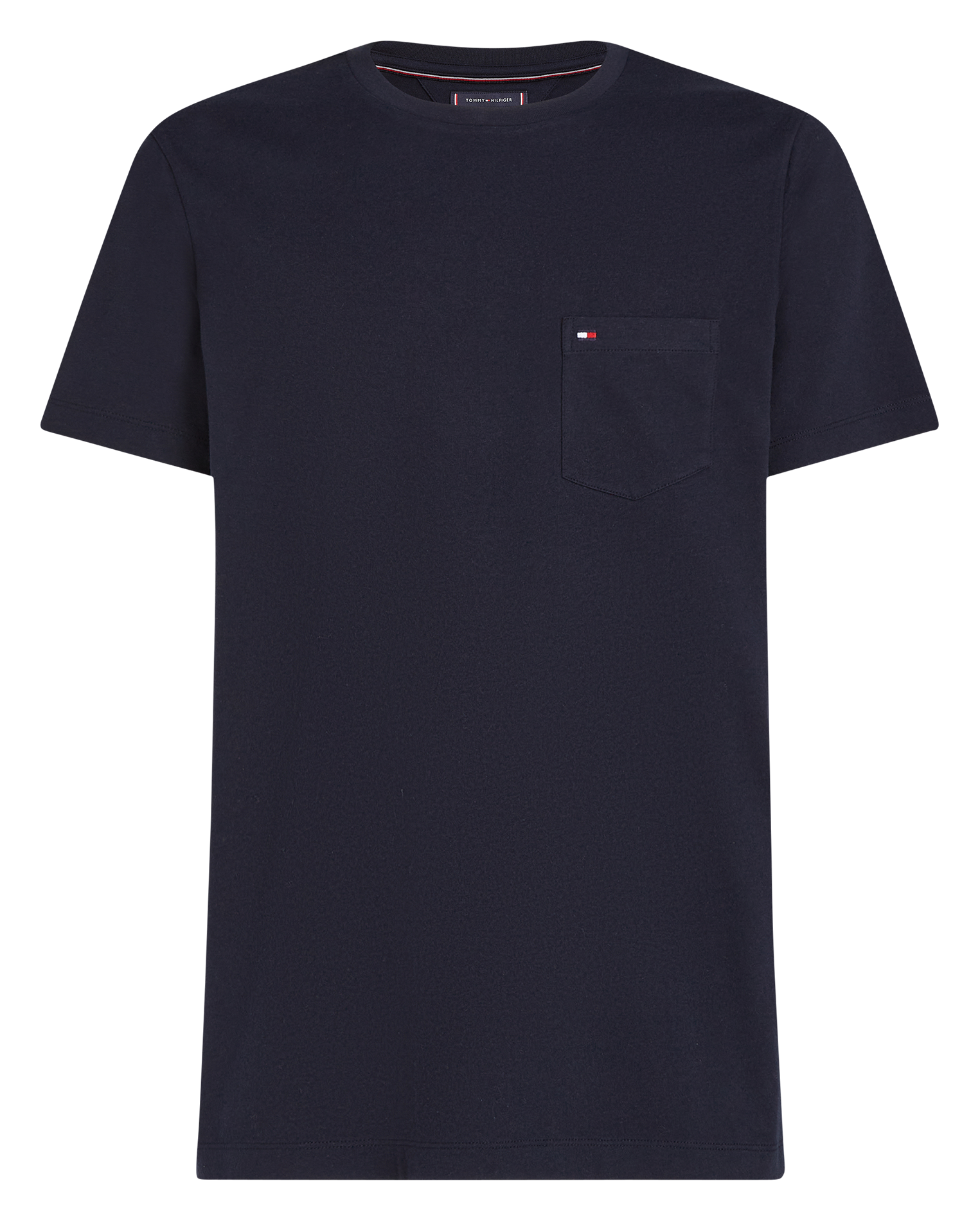 Tee-shirt col rond en coton TOMMY HILFIGER Bleu