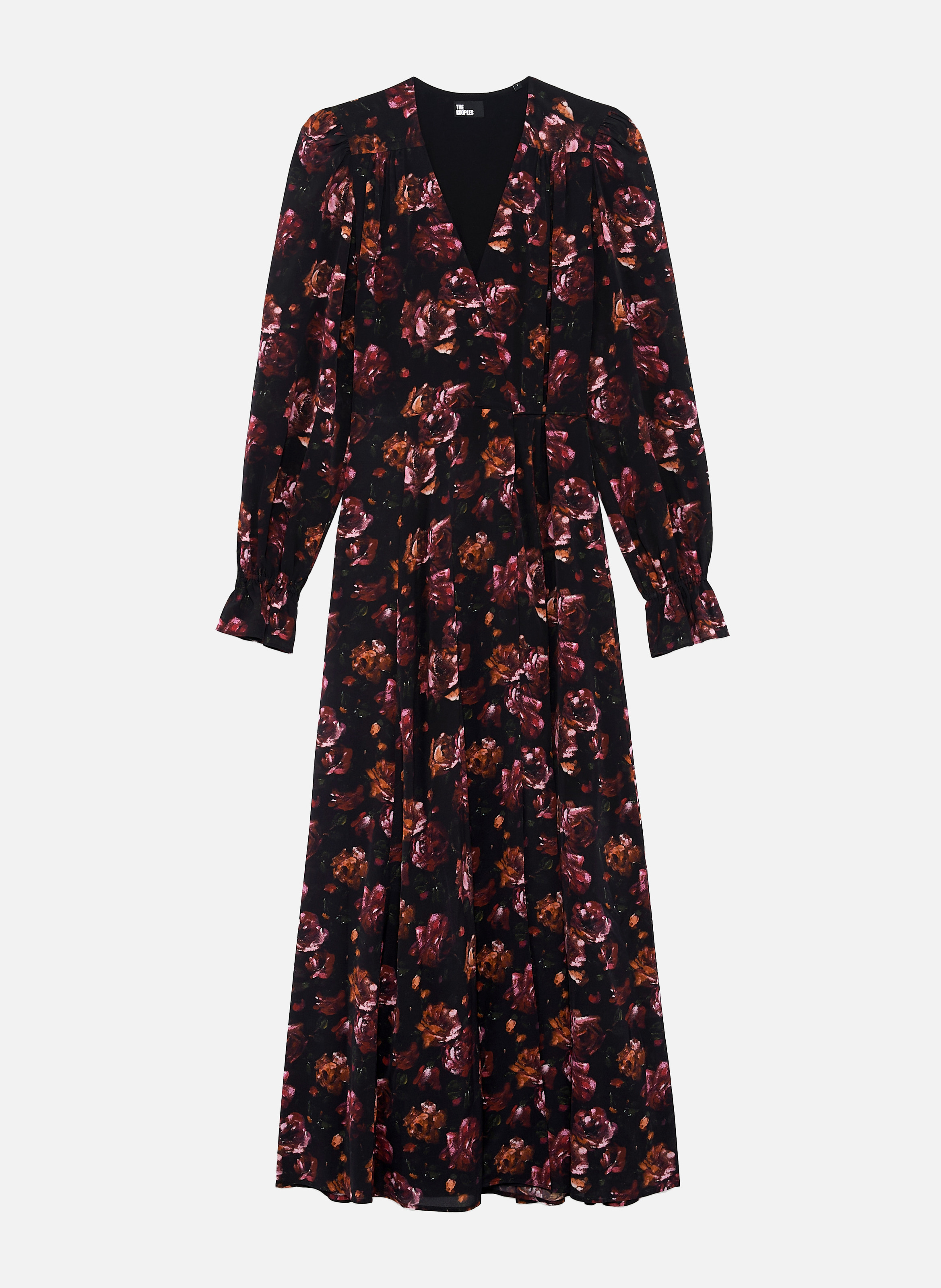 Robe longue imprimé en soie mélangée THE KOOPLES Rouge