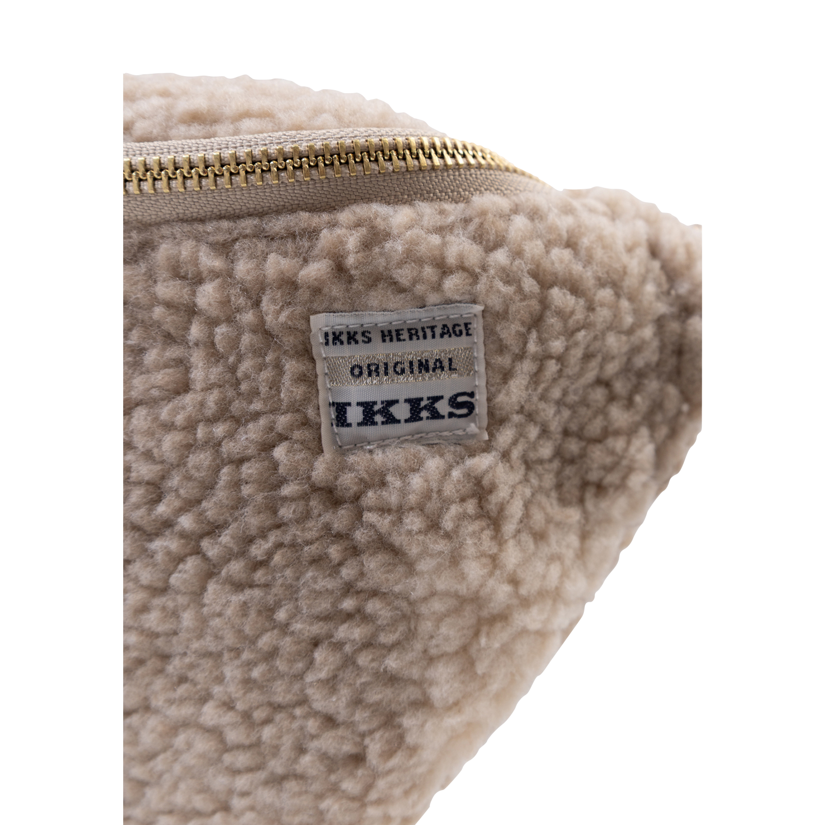 Sac banane en coton à carreaux IKKS JUNIOR Beige