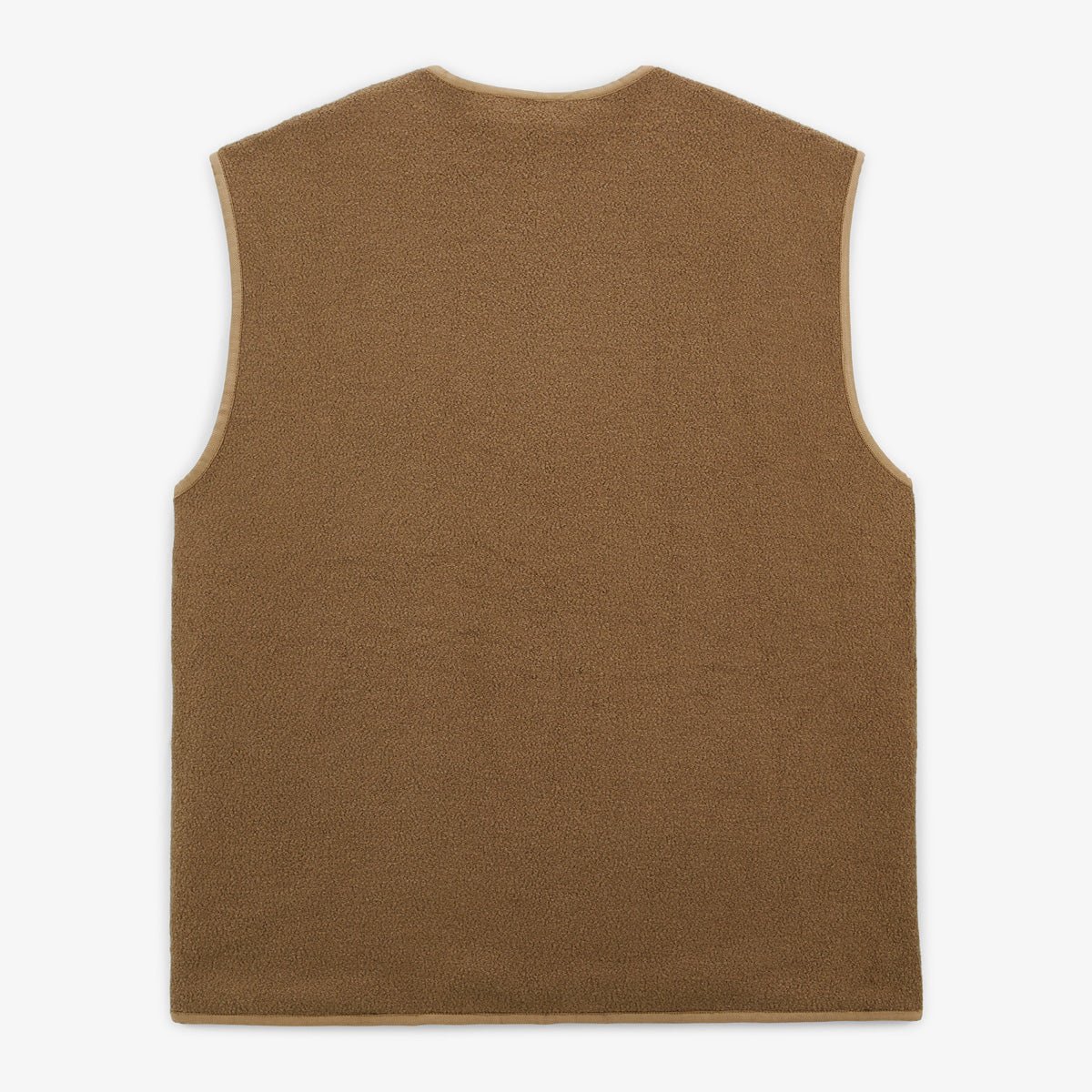 Sleeveless Worker Fleece Jacket SERGE BLANCO Beige