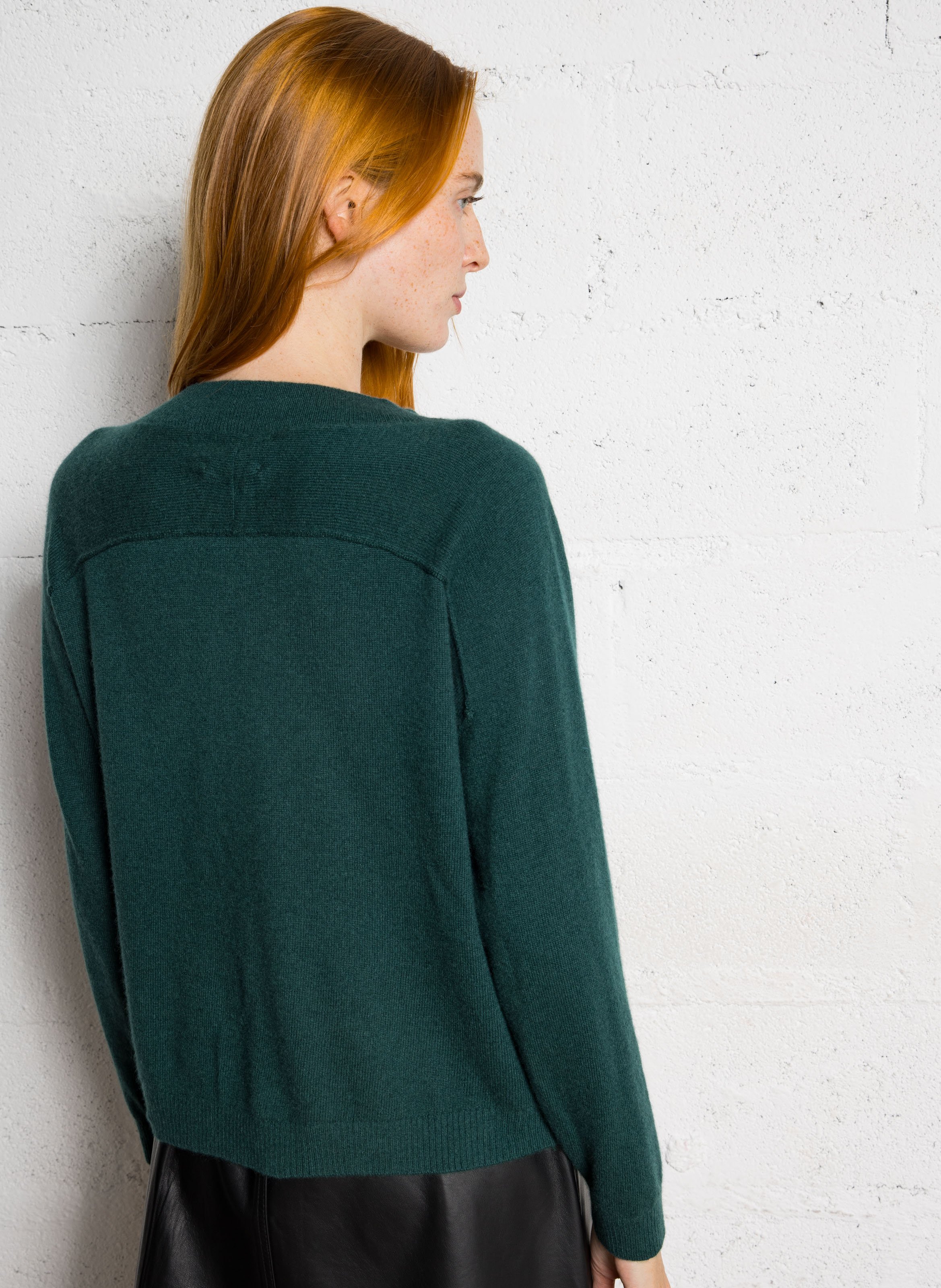 Oversized cashmere sweater MAISON 123 Green