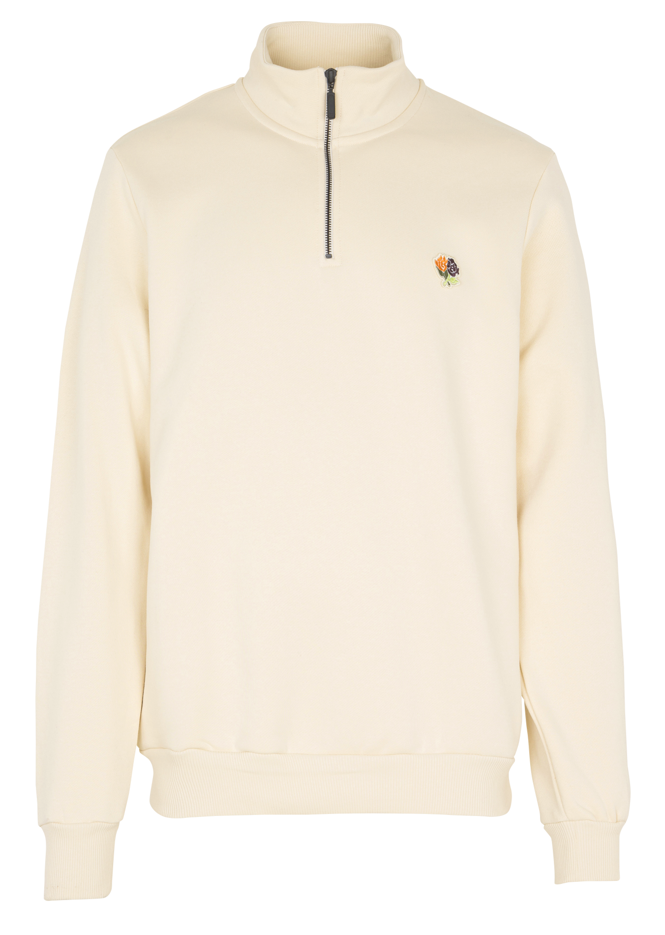 Sweat oversize col montant en coton LES DEUX Beige