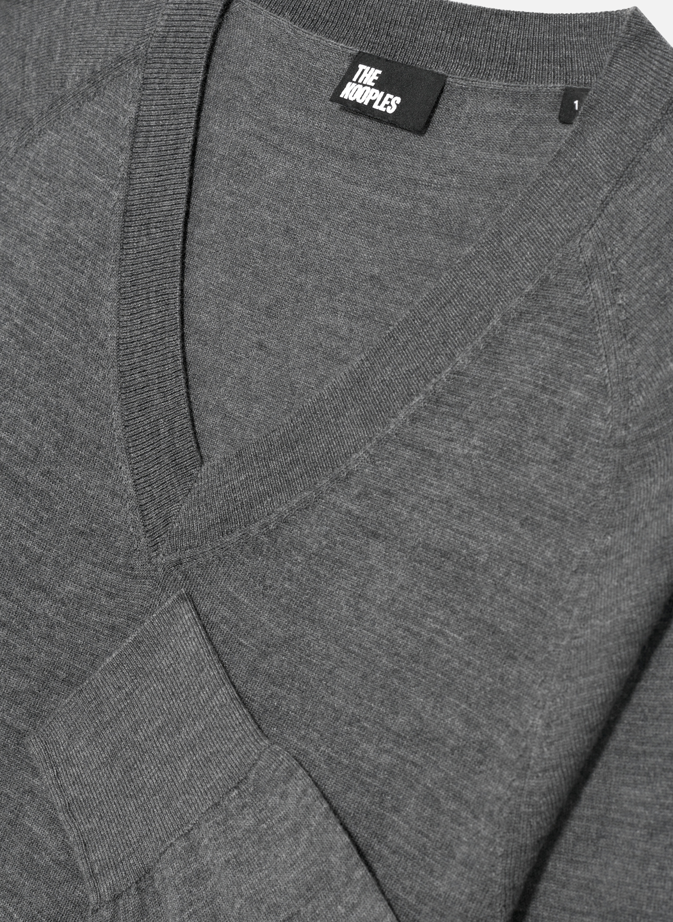 Bunelle wool V-neck sweater THE KOOPLES Grey