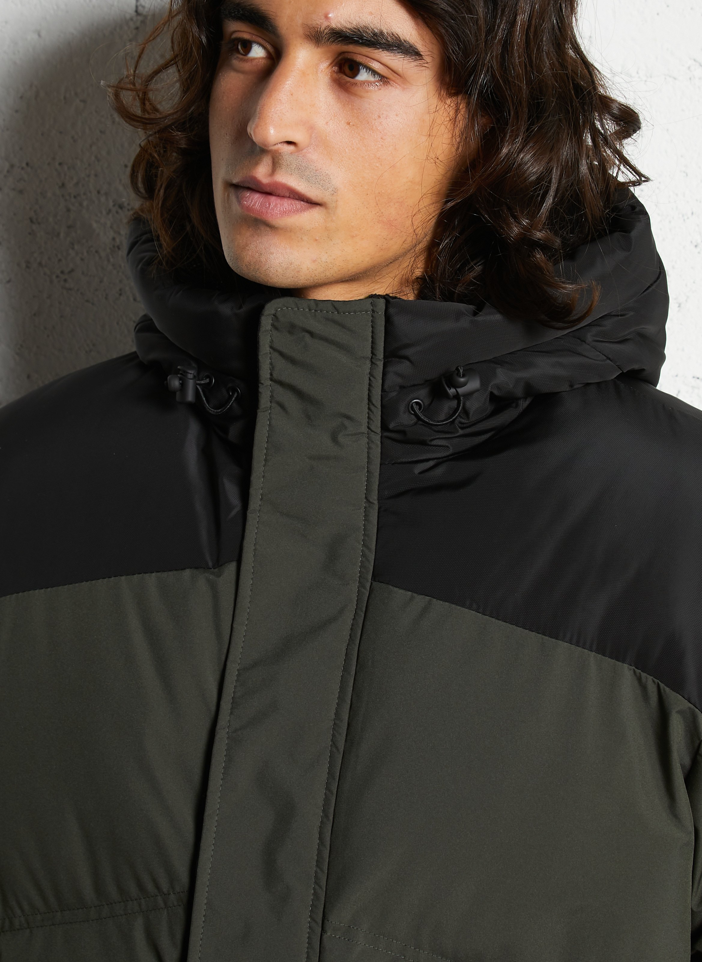 Doudoune matelassée avec capuche SCHOTT Noir