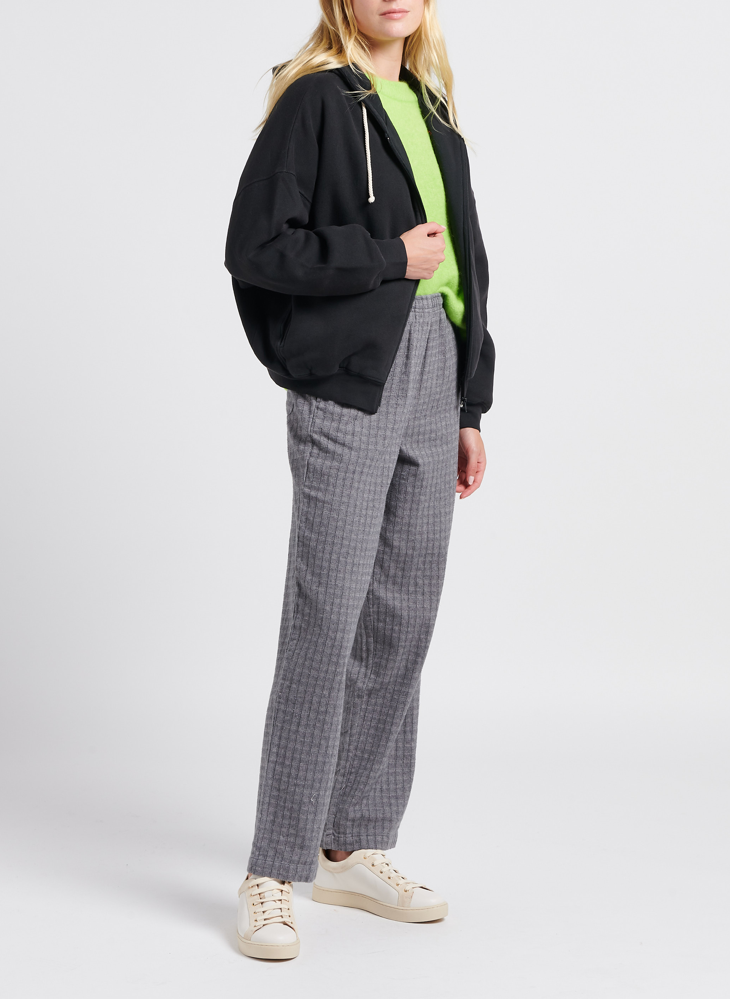 Rundhals-Sweatshirt aus Baumwoll-Mix AMERICAN VINTAGE Schwarz