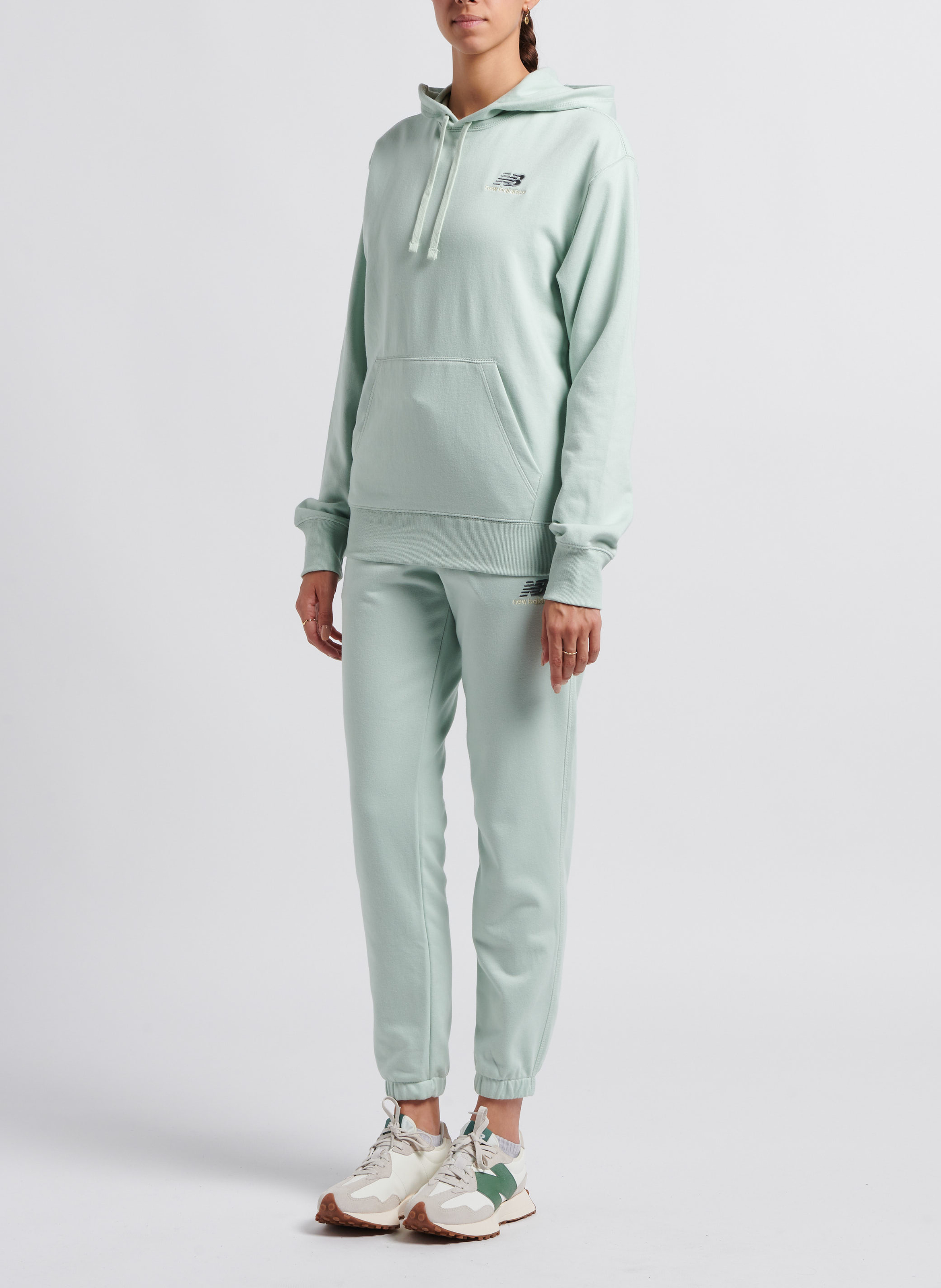 Lage, leren sneakers NEW BALANCE Beige