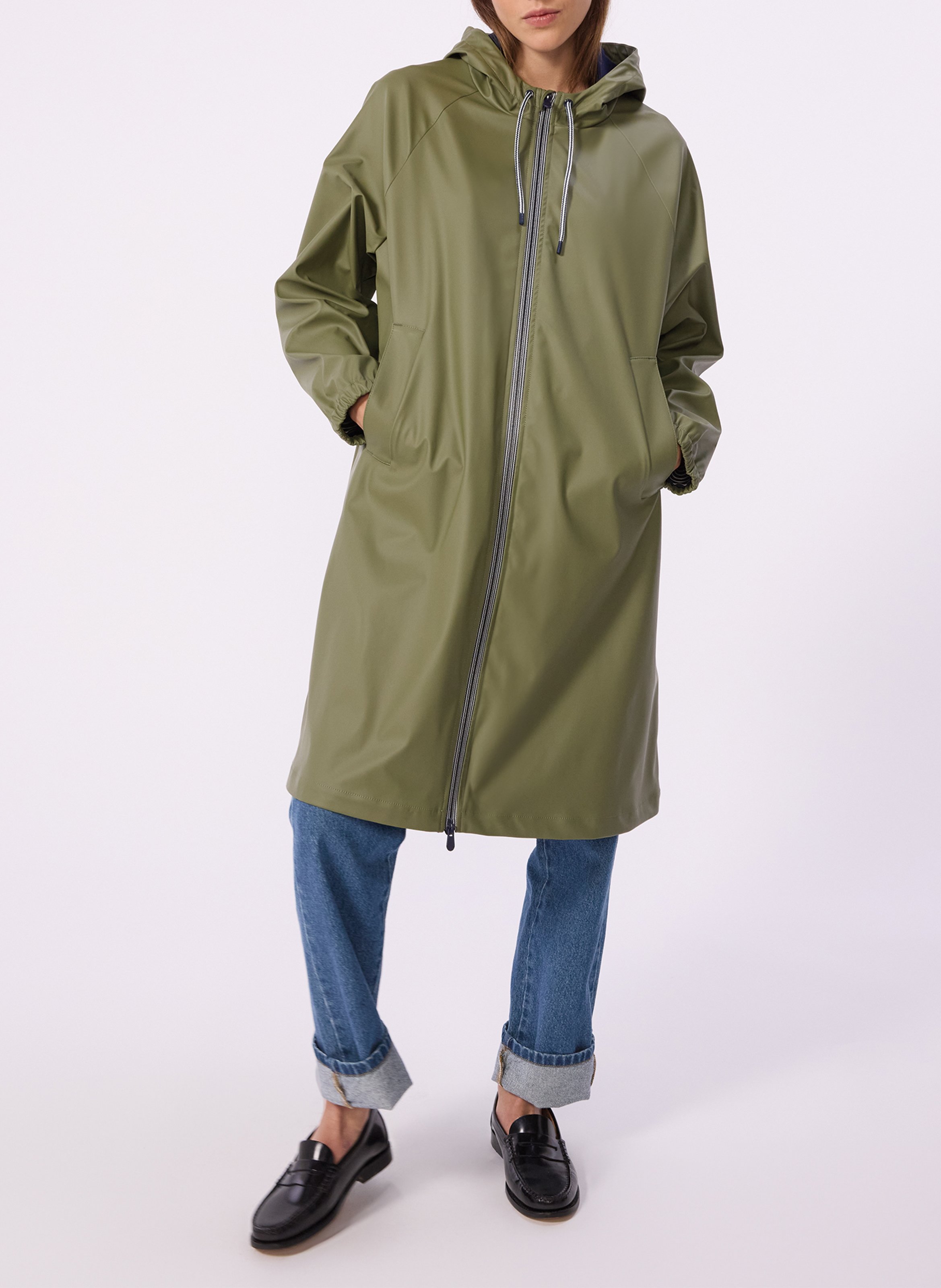 Windjack met ritssluiting en capuchon in effen kleur PETIT BATEAU