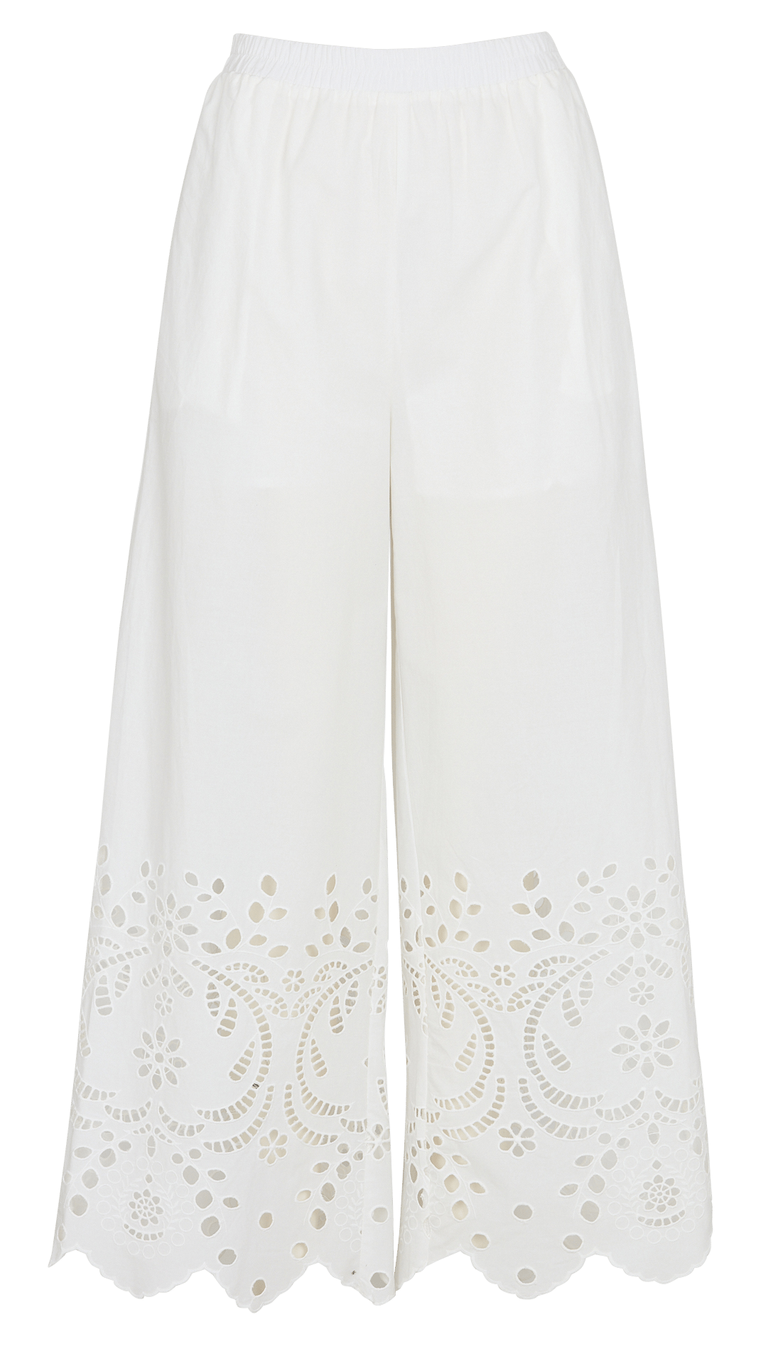 Wide cotton trousers  SEE U SOON White