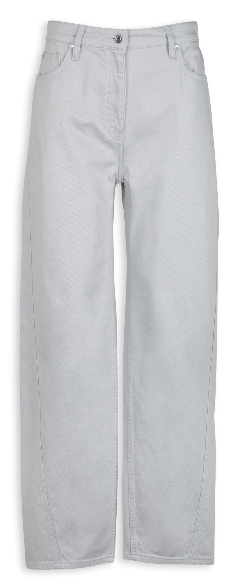 Jean large taille haute en coton IRO Gris