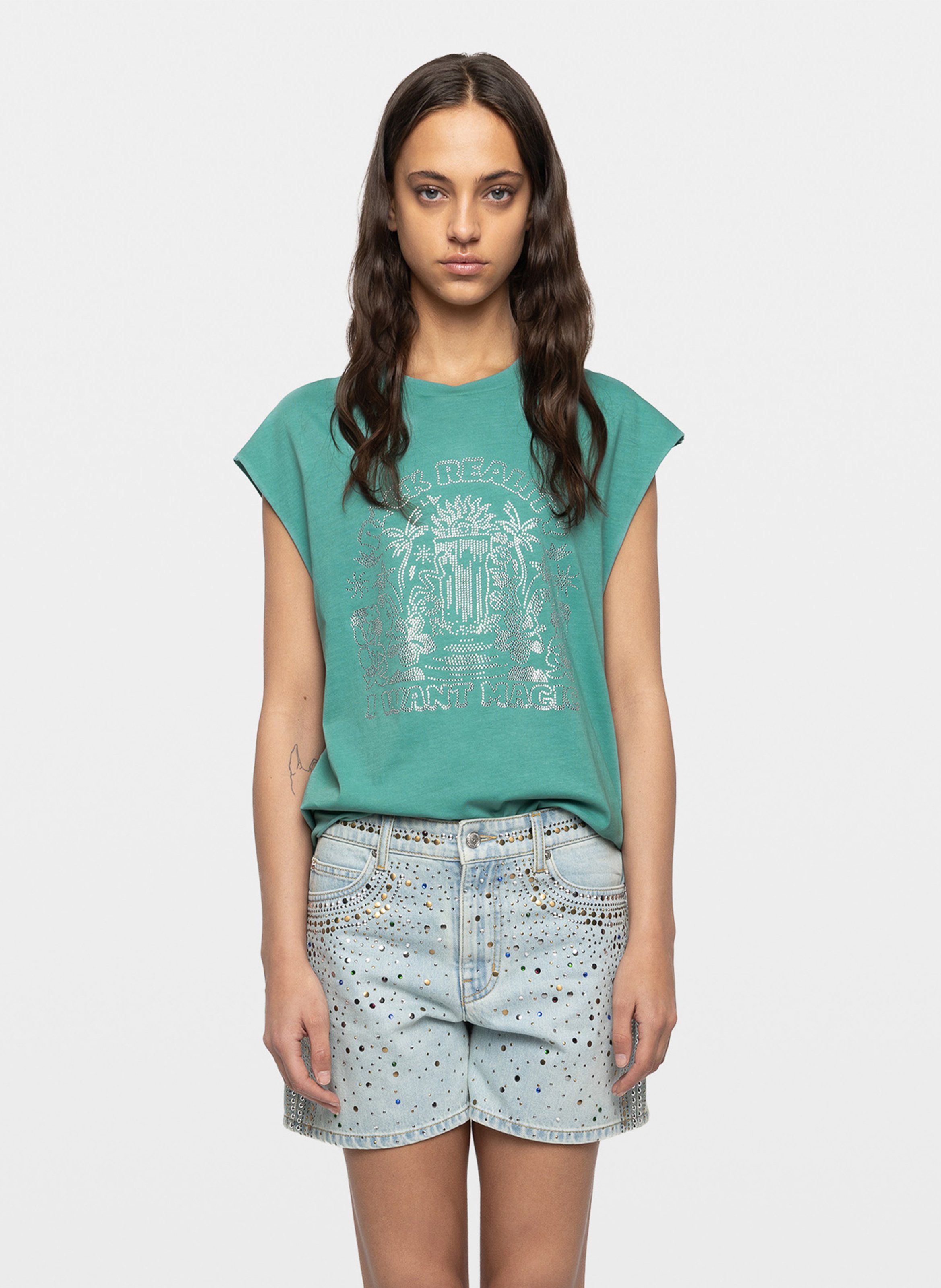 Tee-shirt col rond en coton bio ZADIG&VOLTAIRE