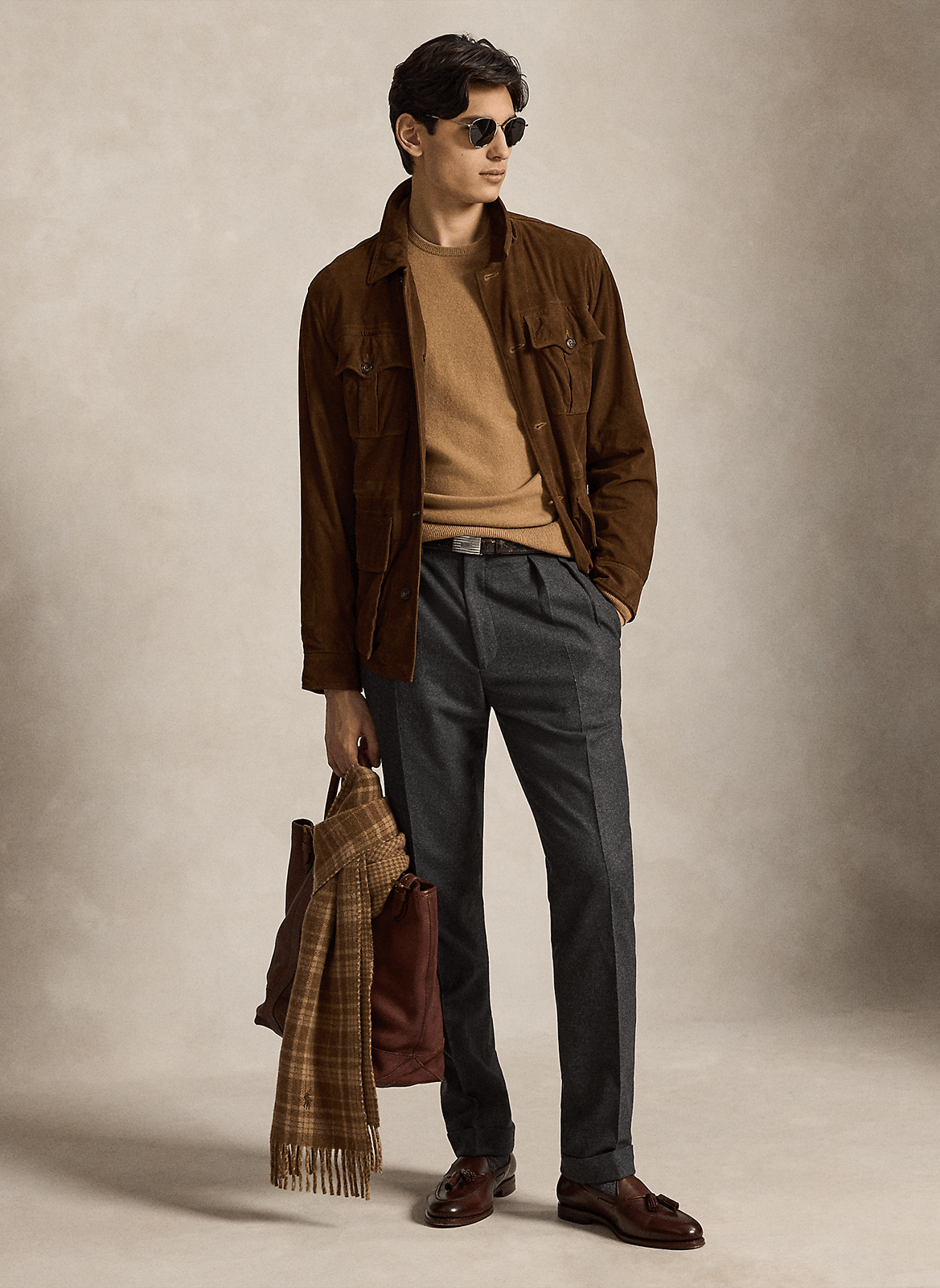Abidjan wool round-neck sweater POLO RALPH LAUREN Beige